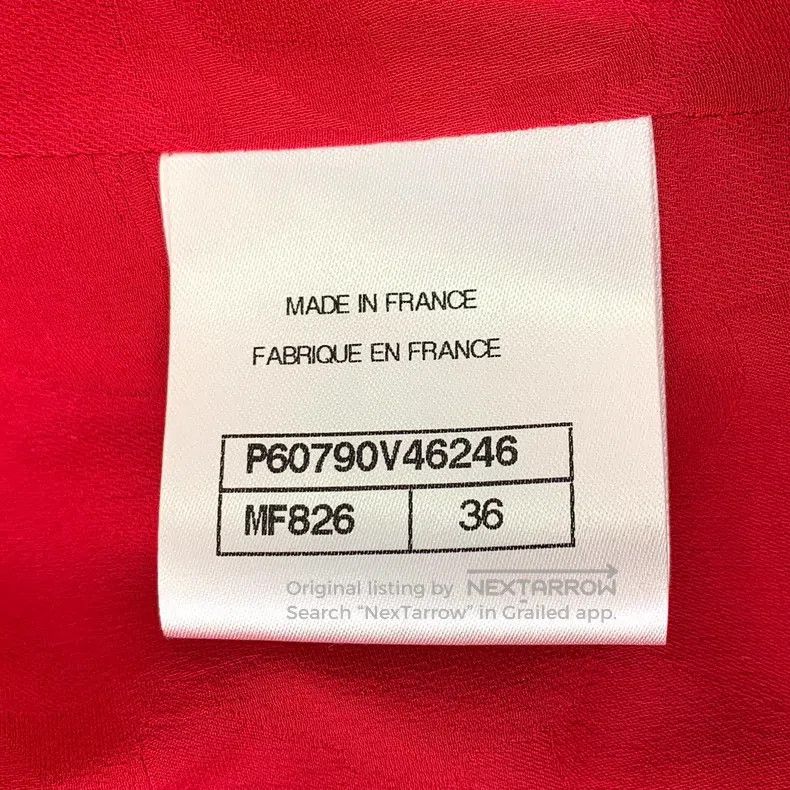 Chanel Chanel Red pearl button cotton lapel long-sleeved tweed kn Size XS / US 0-2 / IT 36-38 - 7 Thumbnail