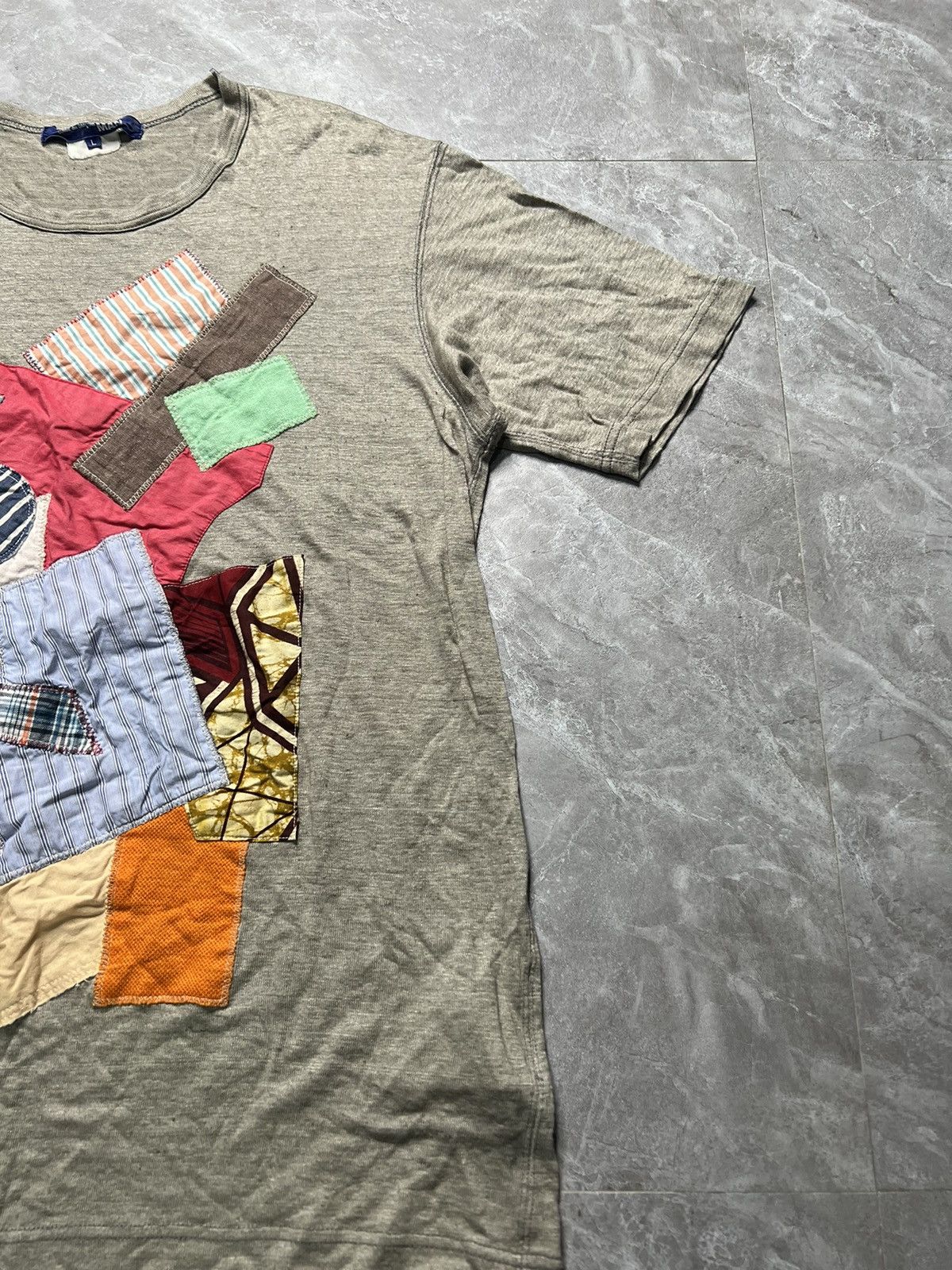 Junya Watanabe Junya Watanabe S/S 16 Linen Patchwork Shirt Size US L / EU 52-54 / 3 - 3 Thumbnail