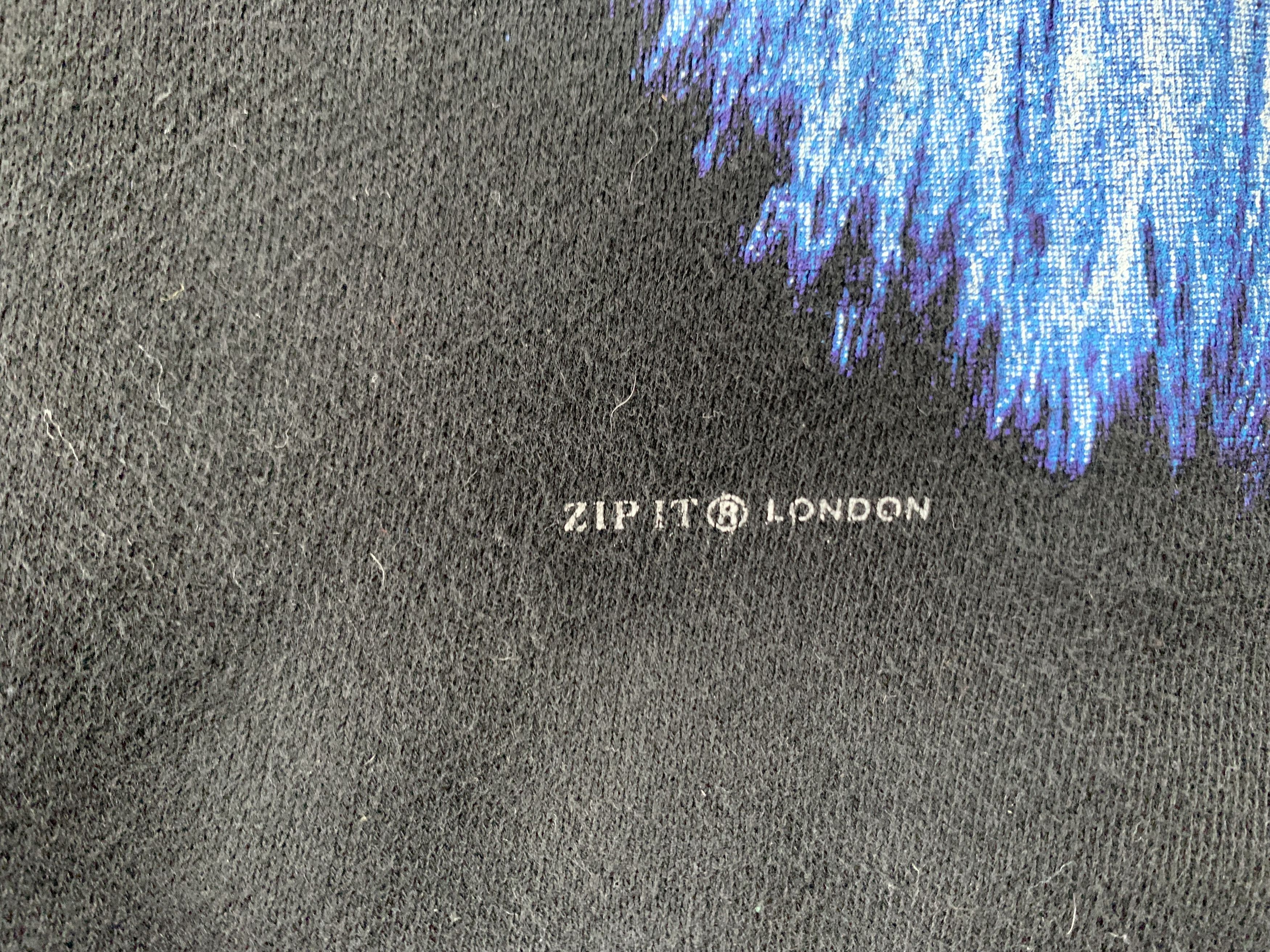 Designer × Vintage Vintage Zip It London Wolf Printed Hoodie Size US XXL / EU 58 / 5 - 8 Thumbnail