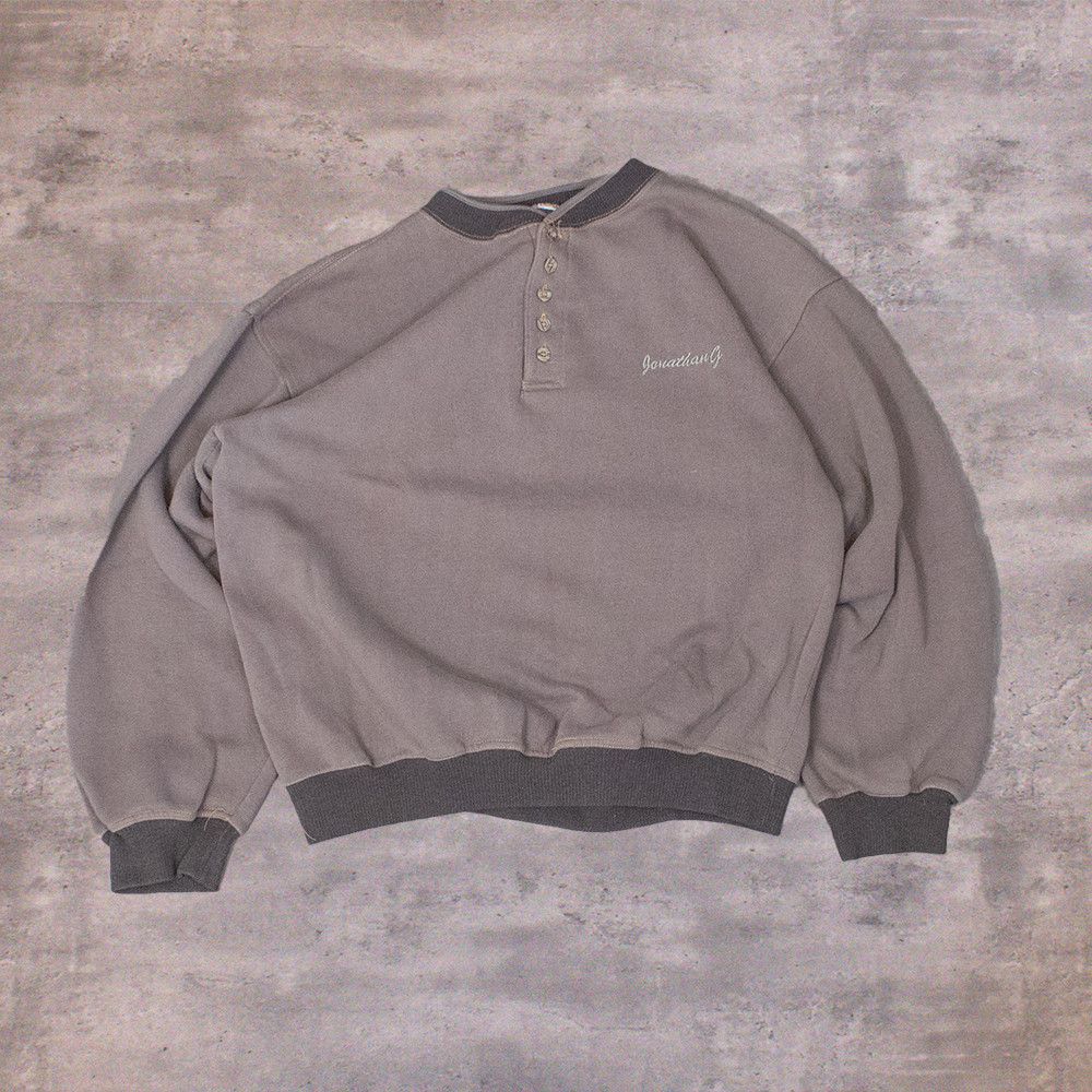 Vintage 1990s Johnson Homme Cropped and Boxy Crewneck Sweater Size US M / EU 48-50 / 2 - 1 Thumbnail