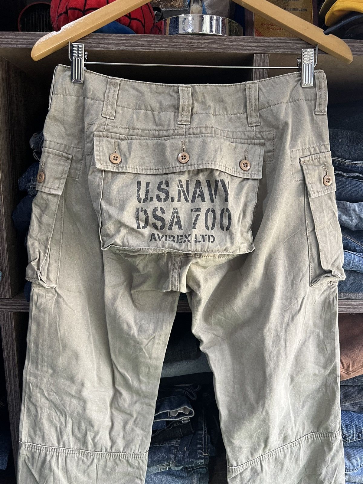 Avirex 🔥Rare Avirex US Navy Monkey Cargo Pant Size US 30 / EU 46 - 10 Thumbnail