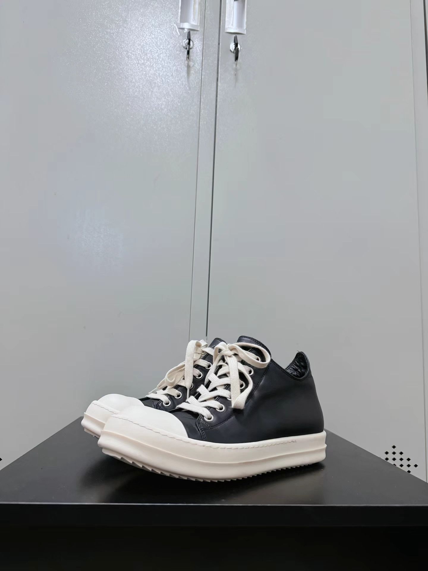 Rick Owens Rick Owens leather Converse high-top Size US 6.5 / IT 36.5 - 1 Thumbnail