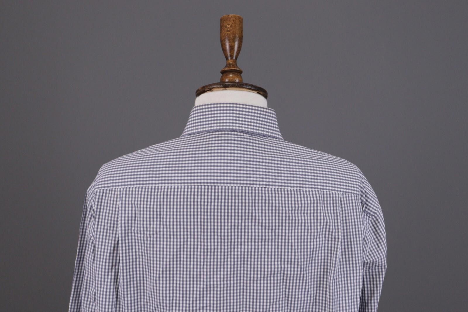 Luigi Borrelli Giampaolo Blue Check Button Down Shirt Size 40 / 15 3/4 Size US M / EU 48-50 / 2 - 10 Thumbnail