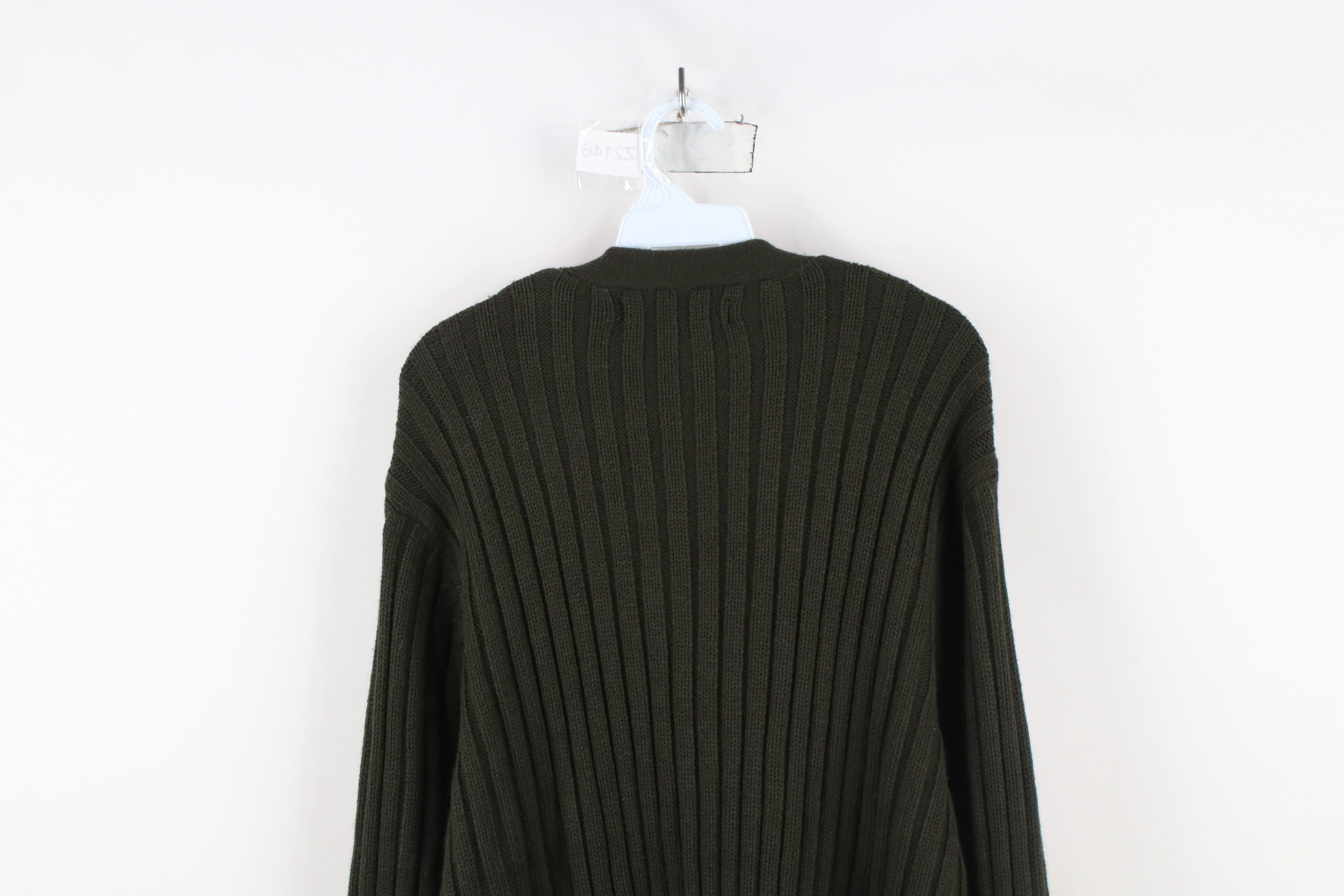 Vintage Deadstock Vintage 90s Streetwear Cable Knit Cardigan Sweater Size US M / EU 48-50 / 2 - 13 Thumbnail