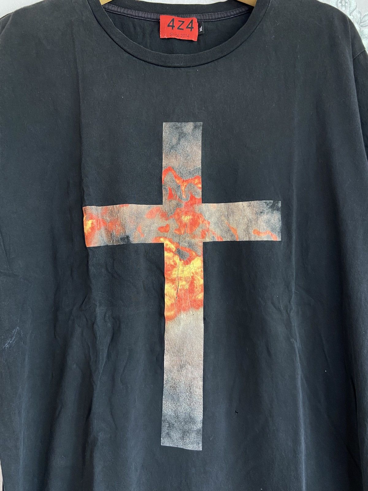 If Six Was Nine Cross FLAME ART Tshirt By 4Z4 Size US XL / EU 56 / 4 - 2 Thumbnail