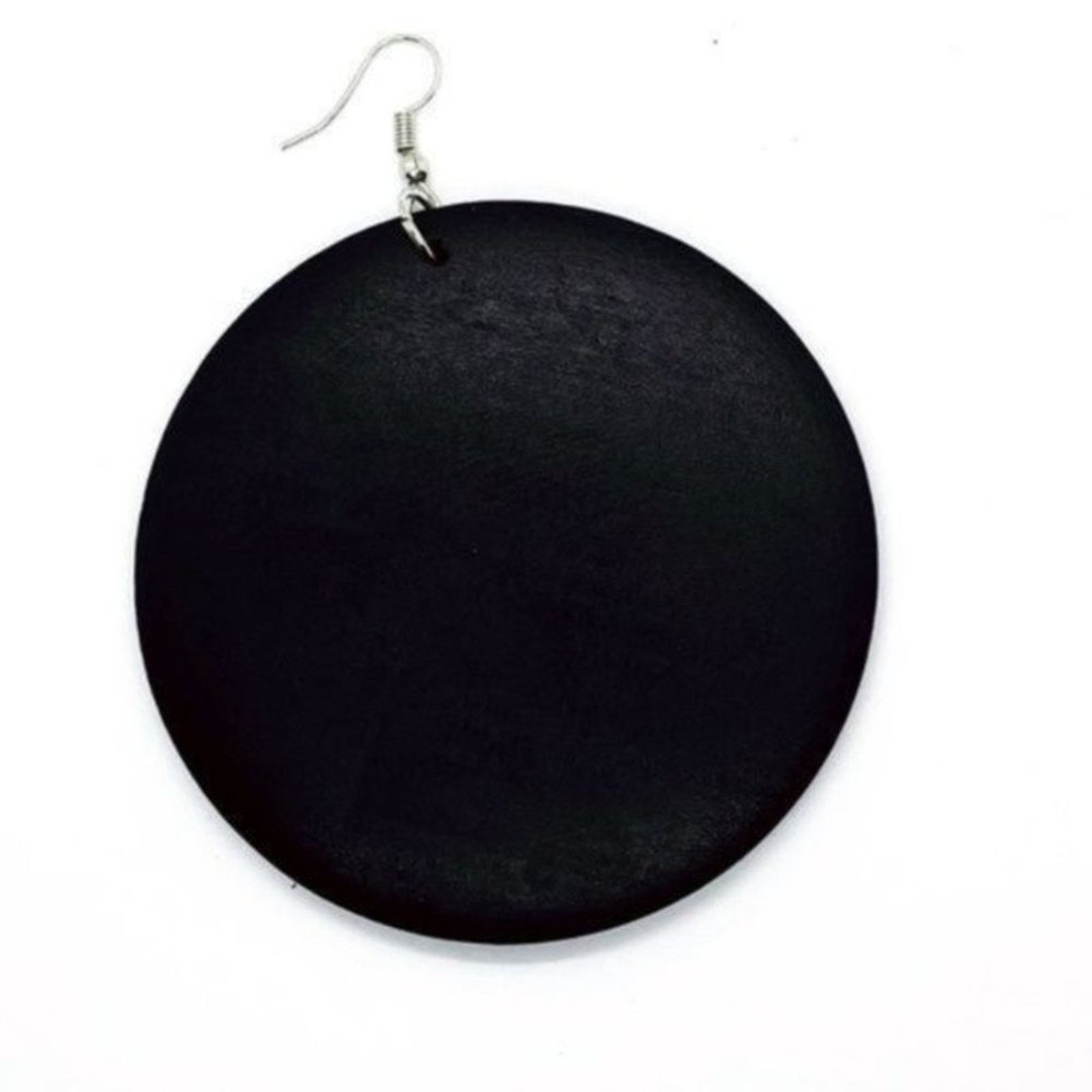 Other NWT Black Wood Circle Dangle Earrings Size ONE SIZE - 4 Thumbnail