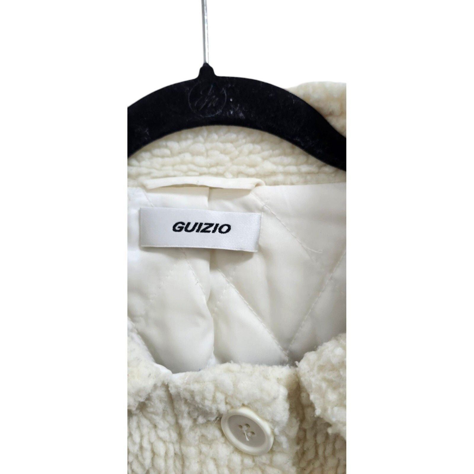 Guizio Danielle Guizio OVERSIZED SHERPA BUTTON-UP JACKET CREAM Size S / US 4 / IT 40 - 8 Thumbnail