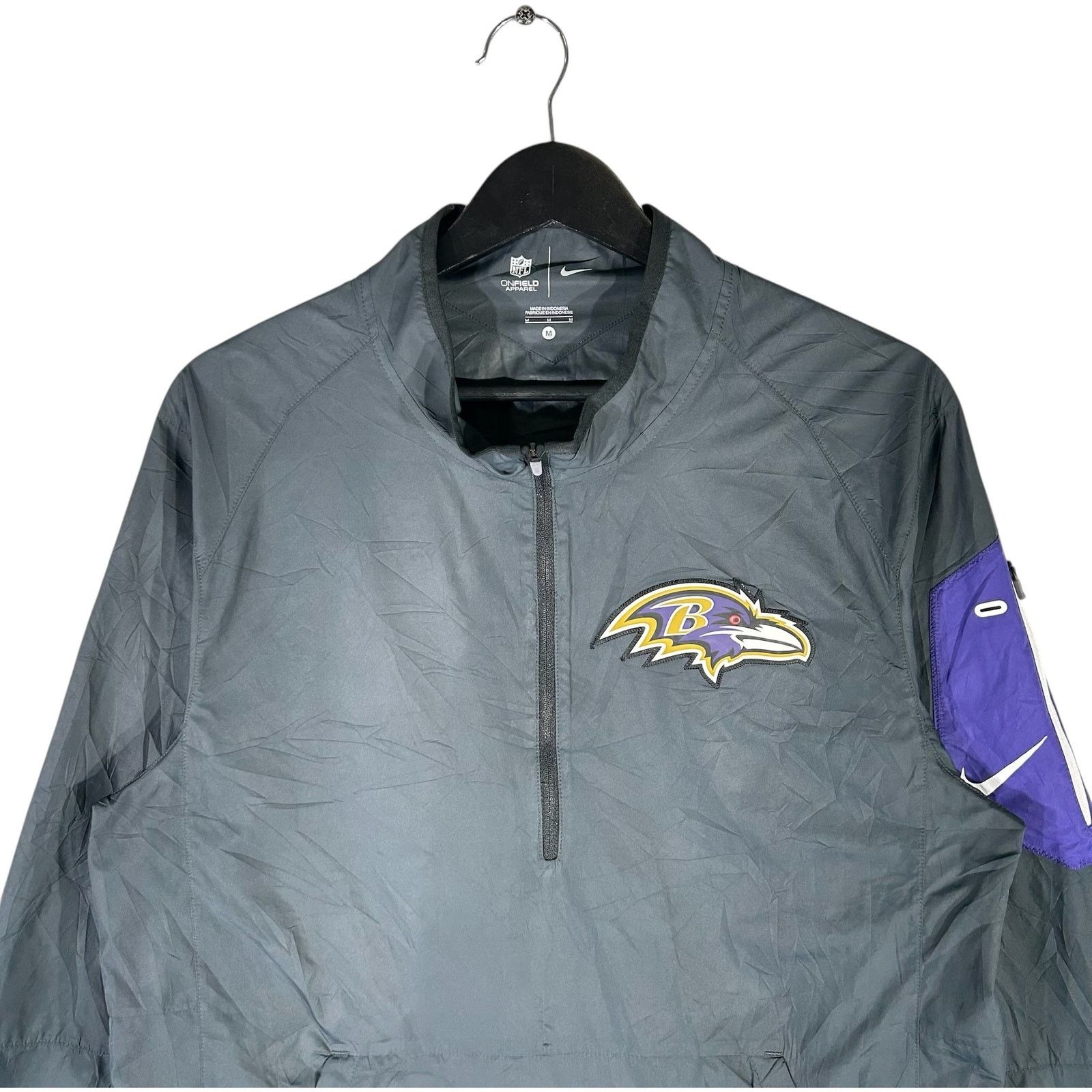 Nike Nike Baltimore Ravens 1/2 Zip NFL Windbreaker Size US M / EU 48-50 / 2 - 2 Thumbnail
