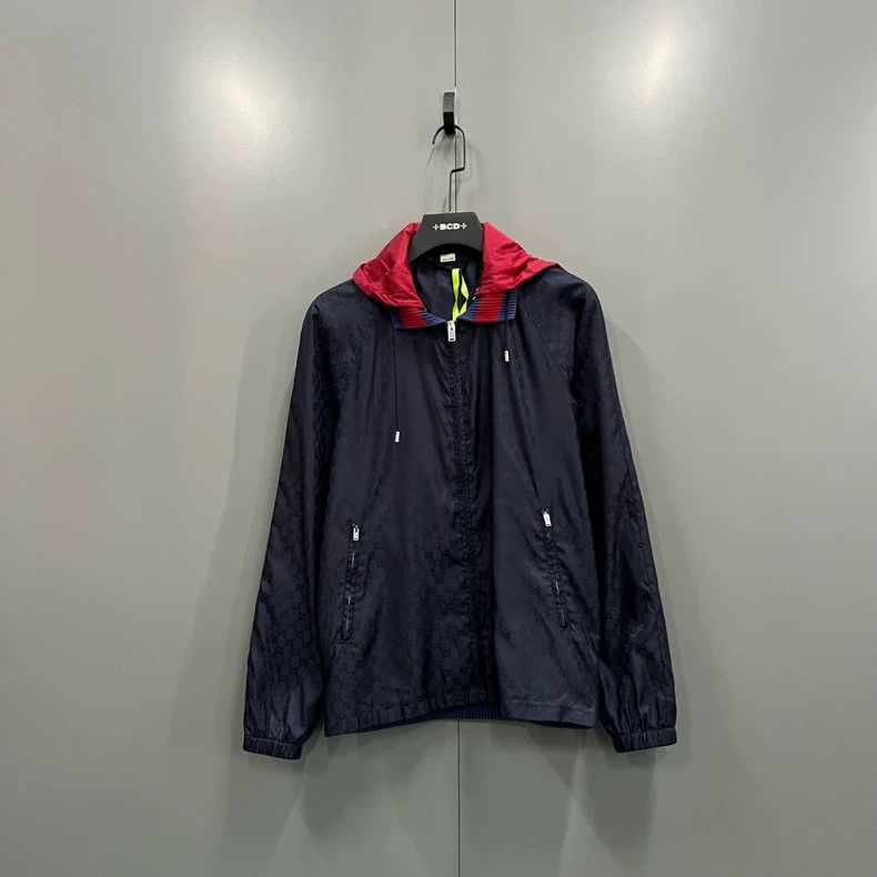 Gucci Gucci Printed Hooded Jacket in Color Block Style Size US M / EU 48-50 / 2 - 1 Thumbnail