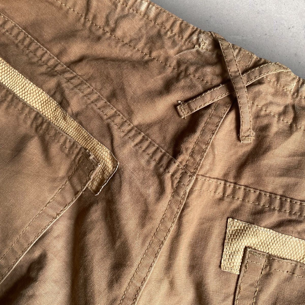 Isamu Katayama Backlash Lizard Patch Bootcut Pants Size US 34 / EU 50 - 3 Thumbnail