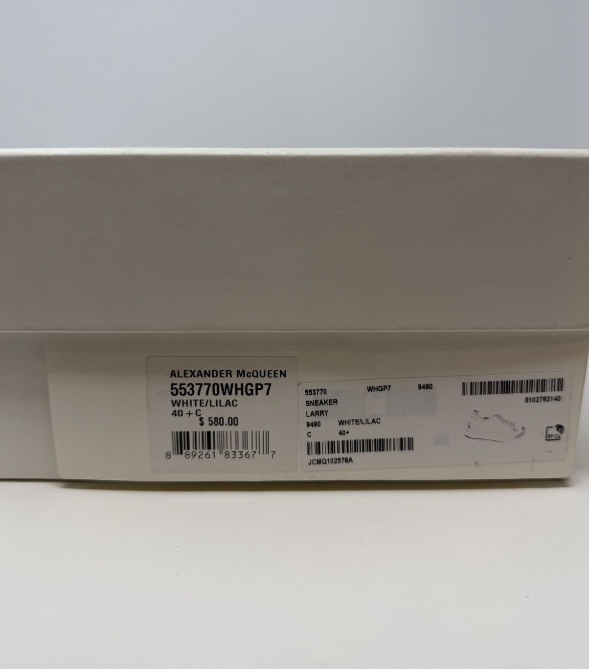 Alexander McQueen Alexander McQueen Oversized Sneaker Suede White/Lilac Size US 10.5 / IT 40.5 - 10 Thumbnail