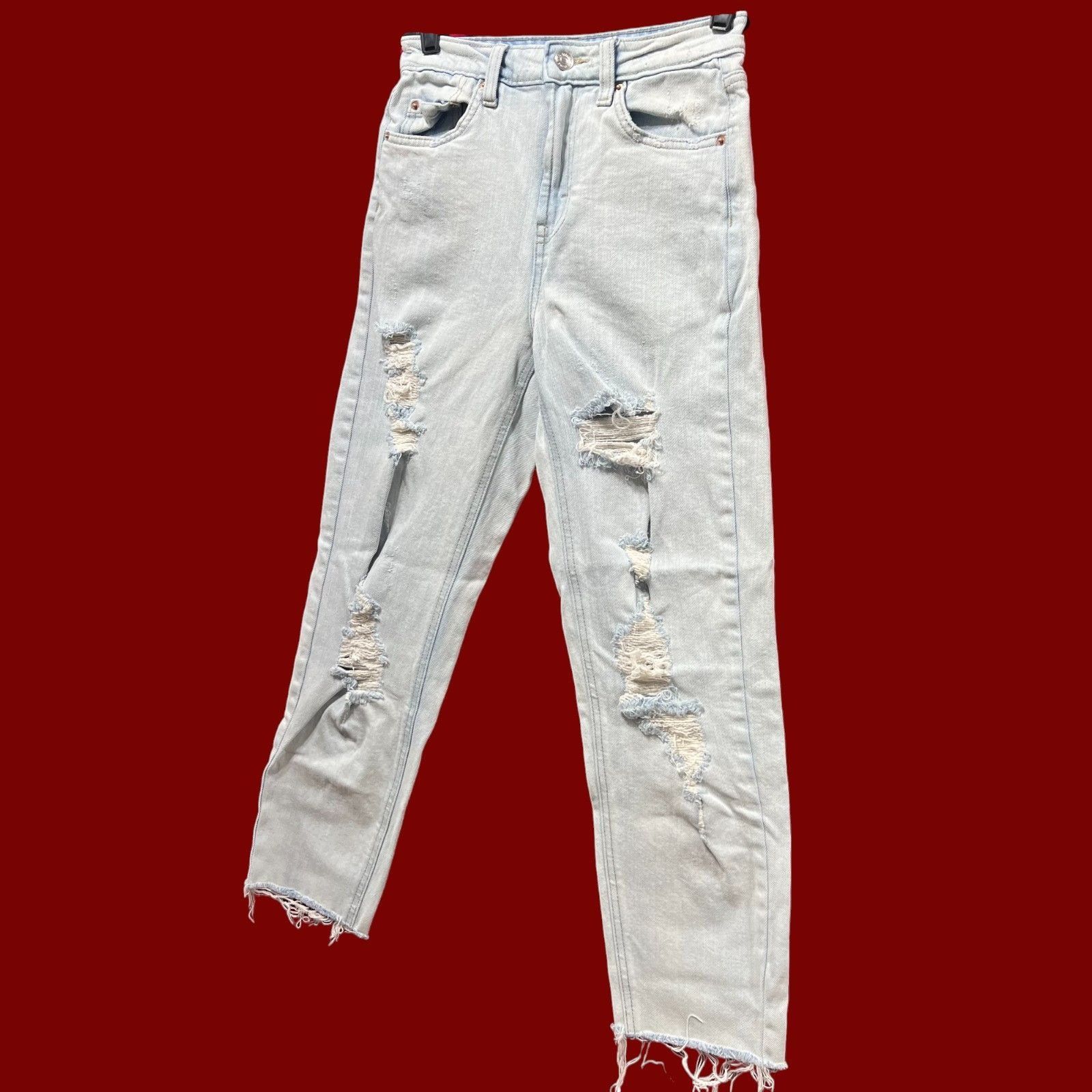 Other Wild Fable - Women's High-Rise Skinny Jeans Distressed - Lig Size 24" / US 00 / IT 34 - 13 Thumbnail