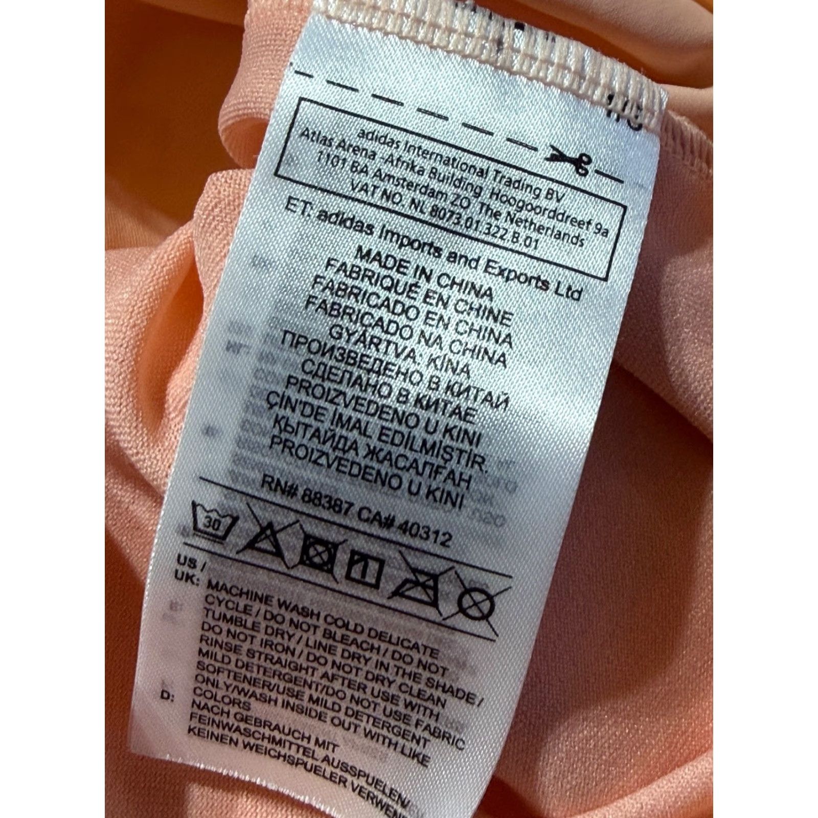 Adidas adidas Trefoil Logo Pink Peach One Piece Swimsuit Pink S Womens Logo Swimsuit 90s? No. Size ONE SIZE - 6 Thumbnail