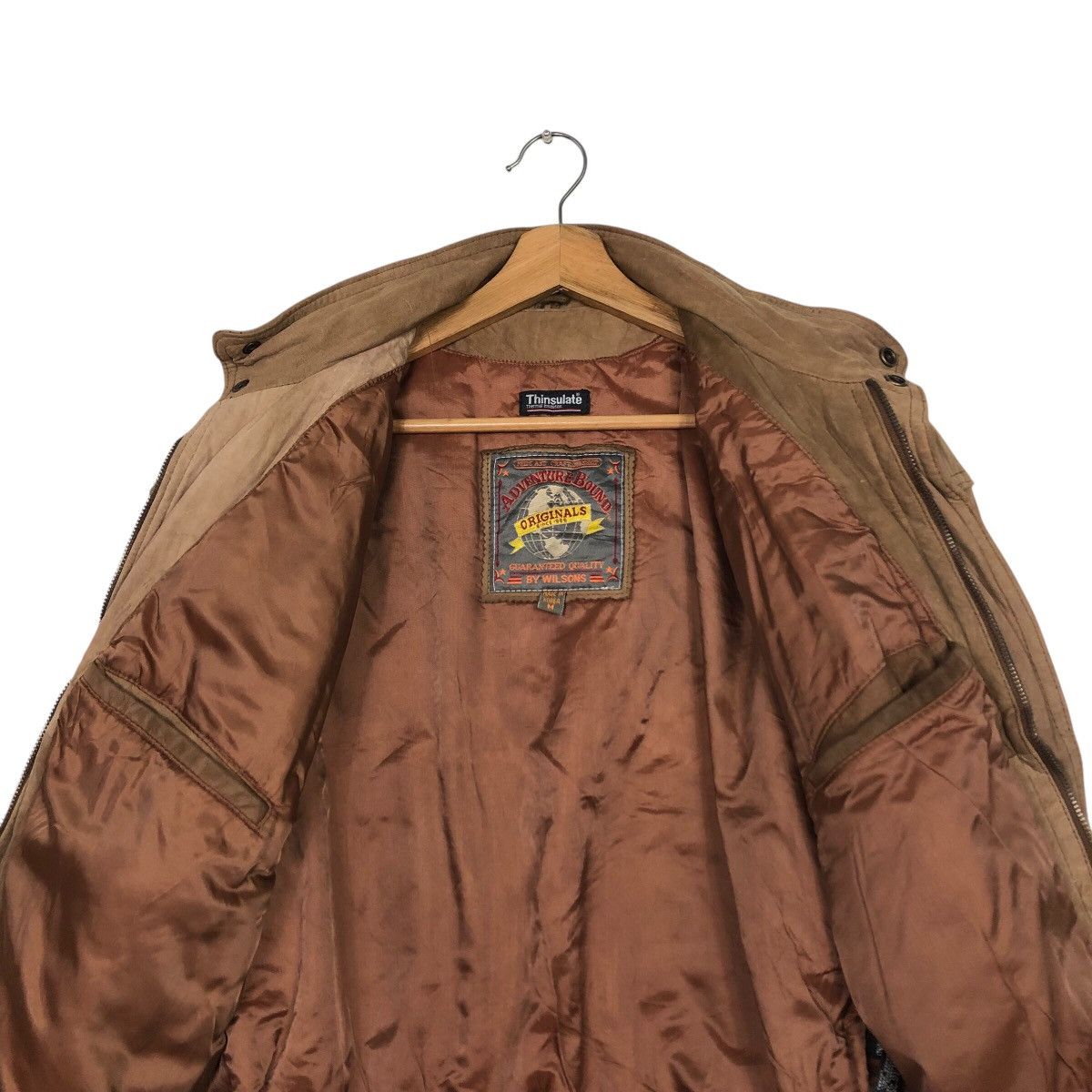 Japanese Brand 📌Vintage Bomber Leather Jacket Adventure Bound Issey Miyake Size US M / EU 48-50 / 2 - 15 Thumbnail