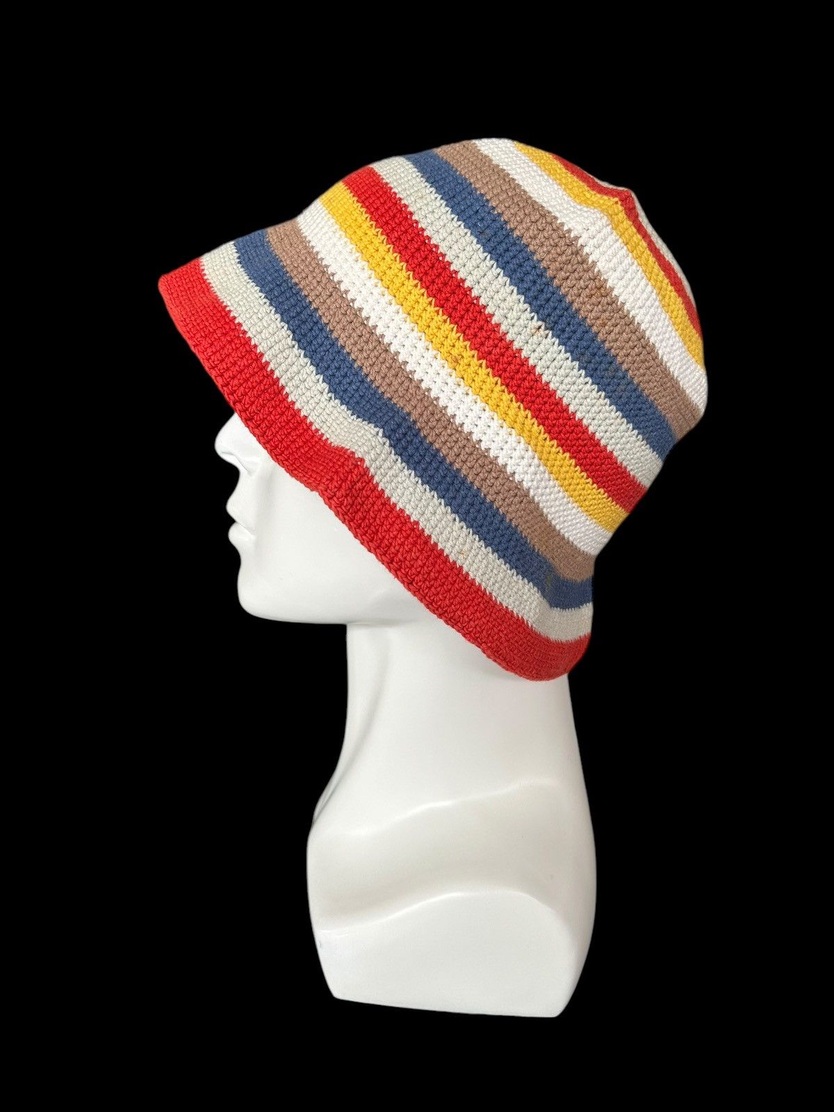 Kapital Crochet knitted handmade Bucket Hats Rare☠️☠️ Size ONE SIZE - 3 Thumbnail