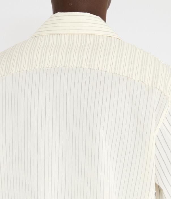Maison Margiela o1bcso1str0426 Striped Cuban Collar Long-sleeve Shirt Size US S / EU 44-46 / 1 - 7 Thumbnail