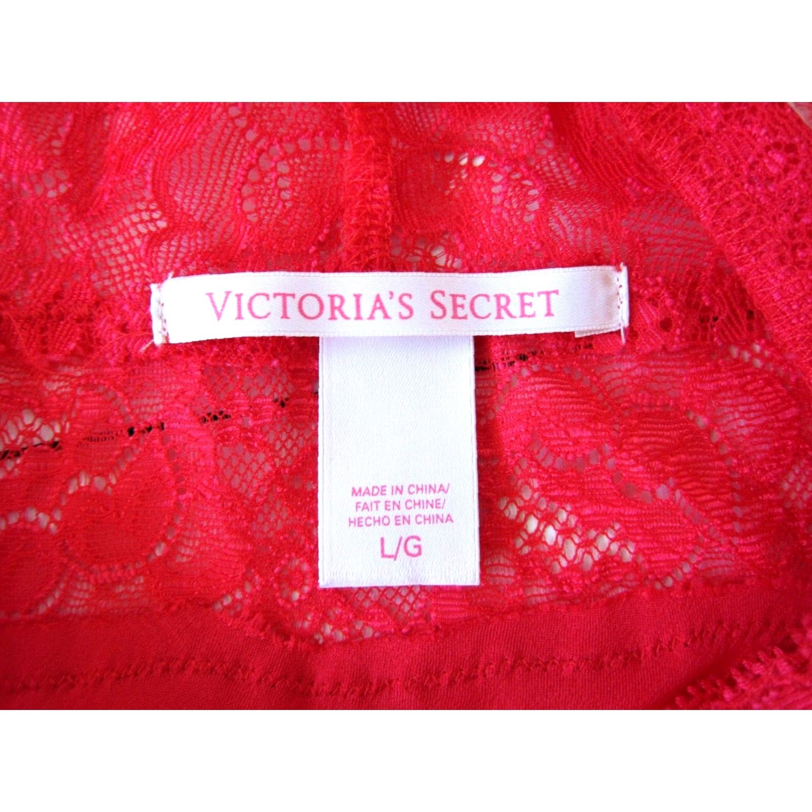 Victoria's Secret Victoria's Secret Red Satin Lace T-Back Nightgown Lingerie Camisole Nightgown Large Red Satin Lace Victoria's Secret Lingerie Nightgown Womens Size ONE SIZE - 5 Thumbnail