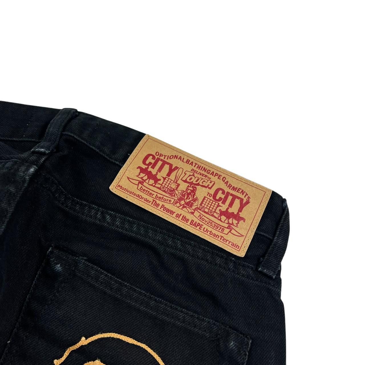 Bape Vintage Women’s Bape Embroidered Ape Head Jeans - Waist 30 Size 30" / US 8 / IT 44 - 3 Thumbnail