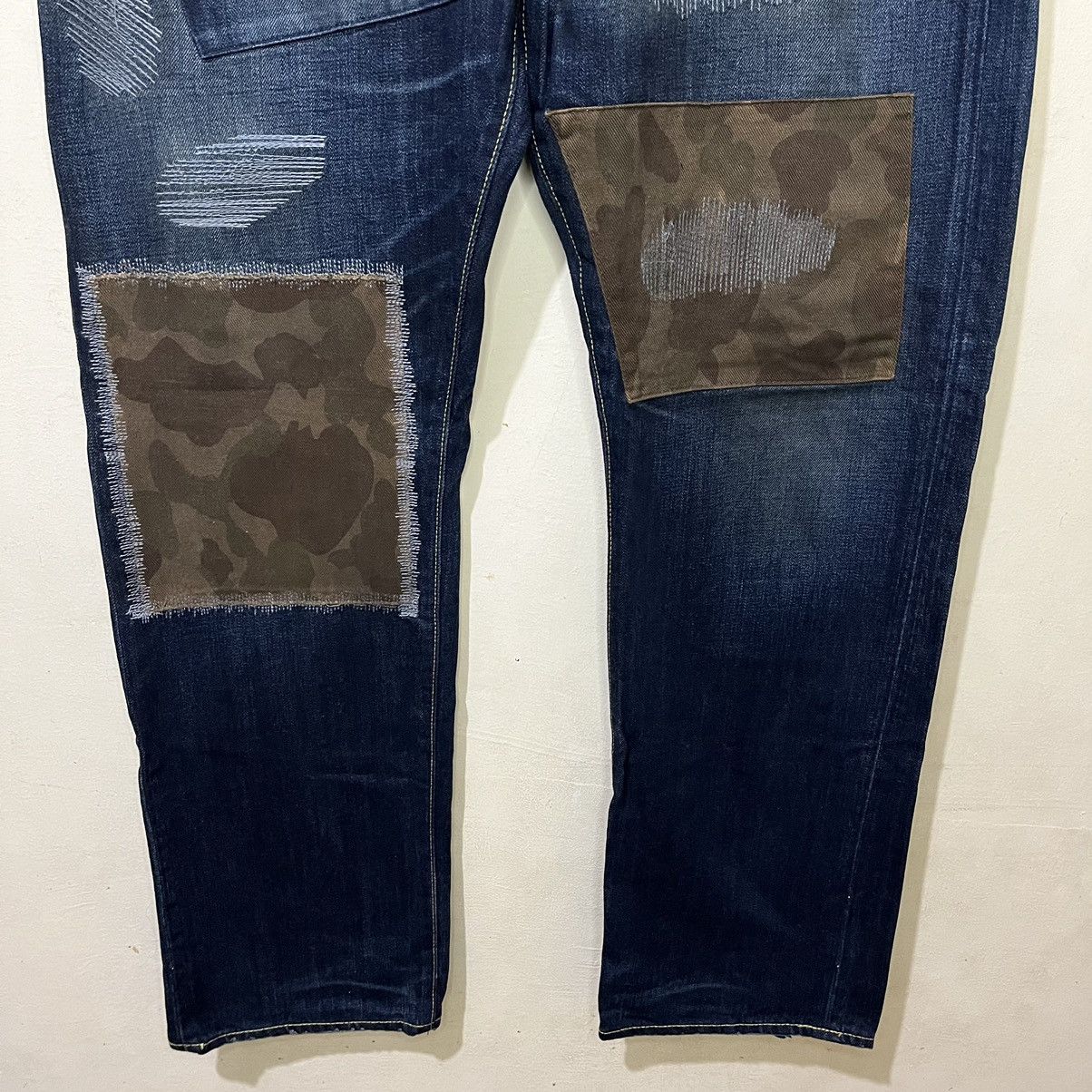 Bape Rare OG Bape Sta Patchwork Denim Pants Size US 38 / EU 54 - 3 Thumbnail