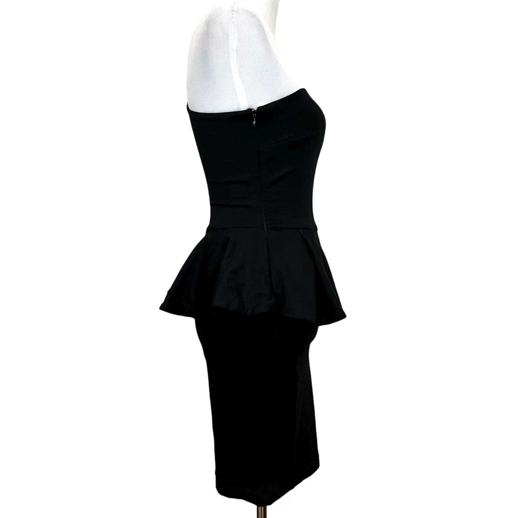 Vintage VINTAGE Torn by Ronny Kobo One Shoulder Dress Black White Knit S Womens Size S / US 4 / IT 40 - 7 Thumbnail