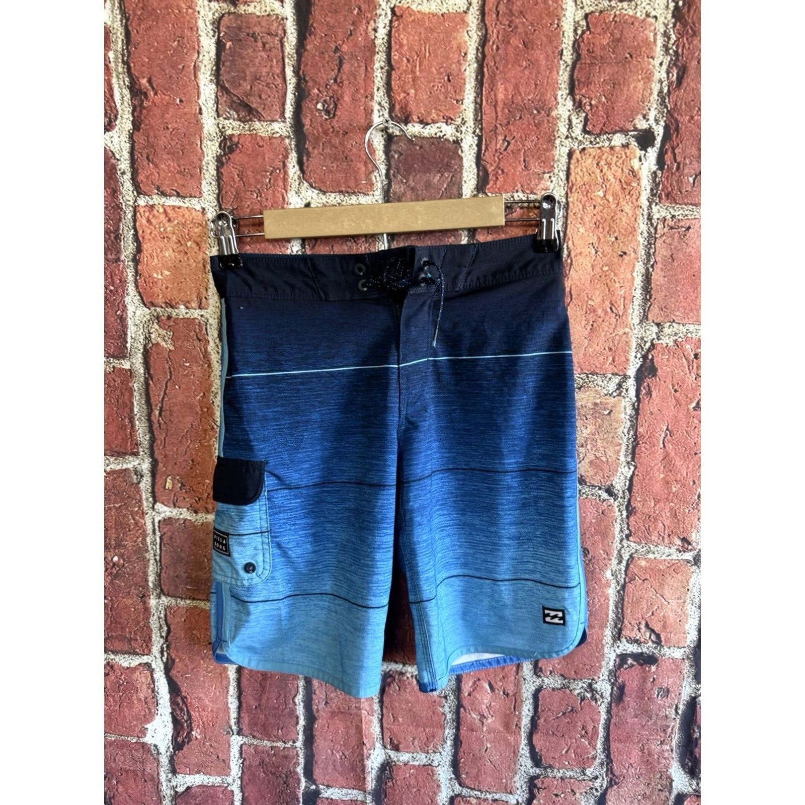 Billabong VINTAGE Billabong Mens Blue Swim Board Shorts Beach 25 Size Blue Board Shorts Mens 25 Size US 26 / EU 42 - 2 Thumbnail