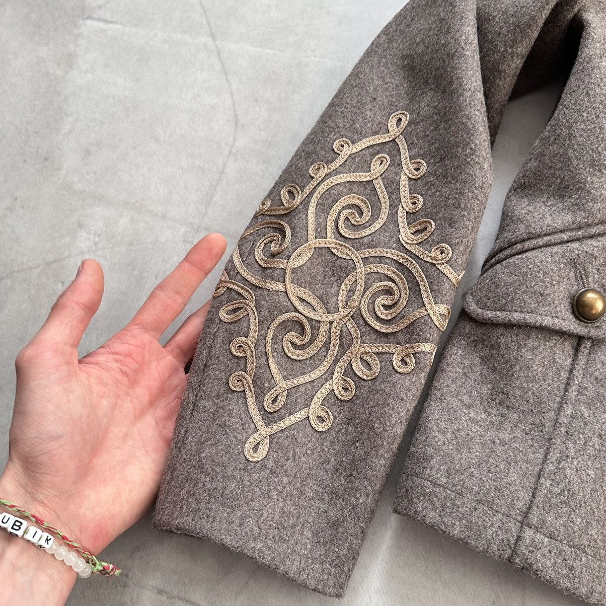 Hysteric Glamour × Undercover 00s Napoleon Military Jacket Wool Coat YSL PPFM Balmain Vibe Size M / US 6-8 / IT 42-44 - 3 Thumbnail