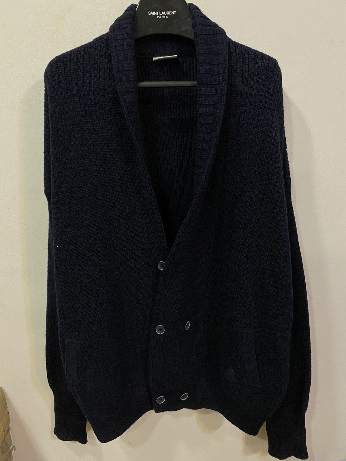 Yves Saint Laurent 90s YSL Cardigan Wool Soft YSL Sweater Size US XXL / EU 58 / 5 - 14 Thumbnail