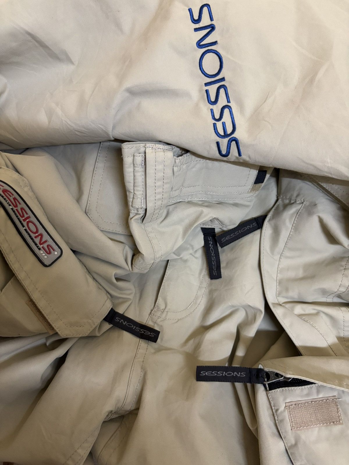 Sessions × Vintage Vintage 90s Sessions Skateboard Baggy Cargo Parachute Pants Size US 34 / EU 50 - 11 Thumbnail