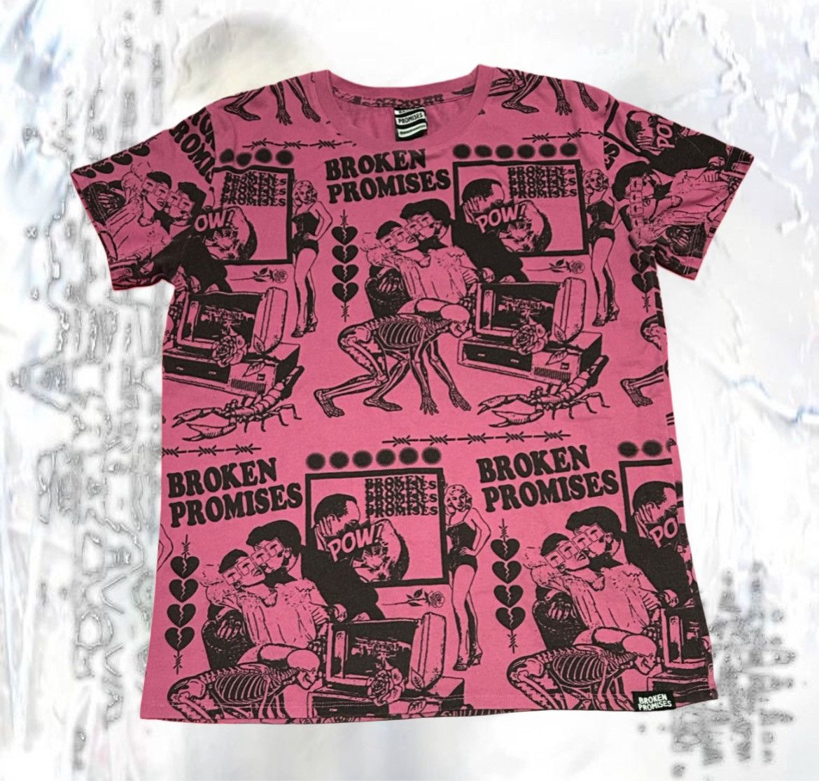 Broken Promises Co. × Japanese Brand × Zumiez BROKEN PROMISES ‘Comic Strip’ Tee Size US S / EU 44-46 / 1 - 1 Thumbnail