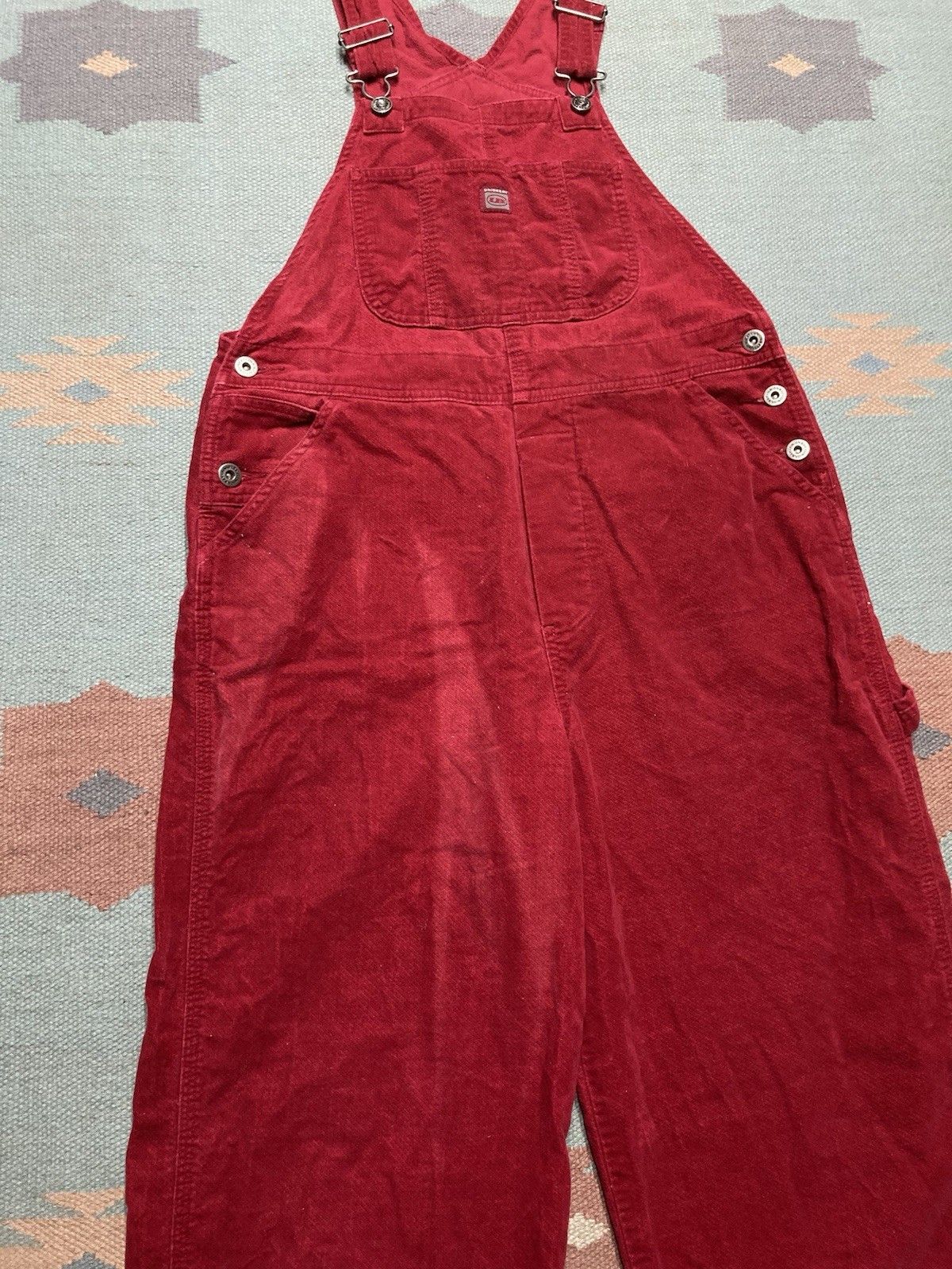 Vintage Union bay overalls jeans velour soft cotton y2k skater small Size US 34 / EU 50 - 2 Thumbnail