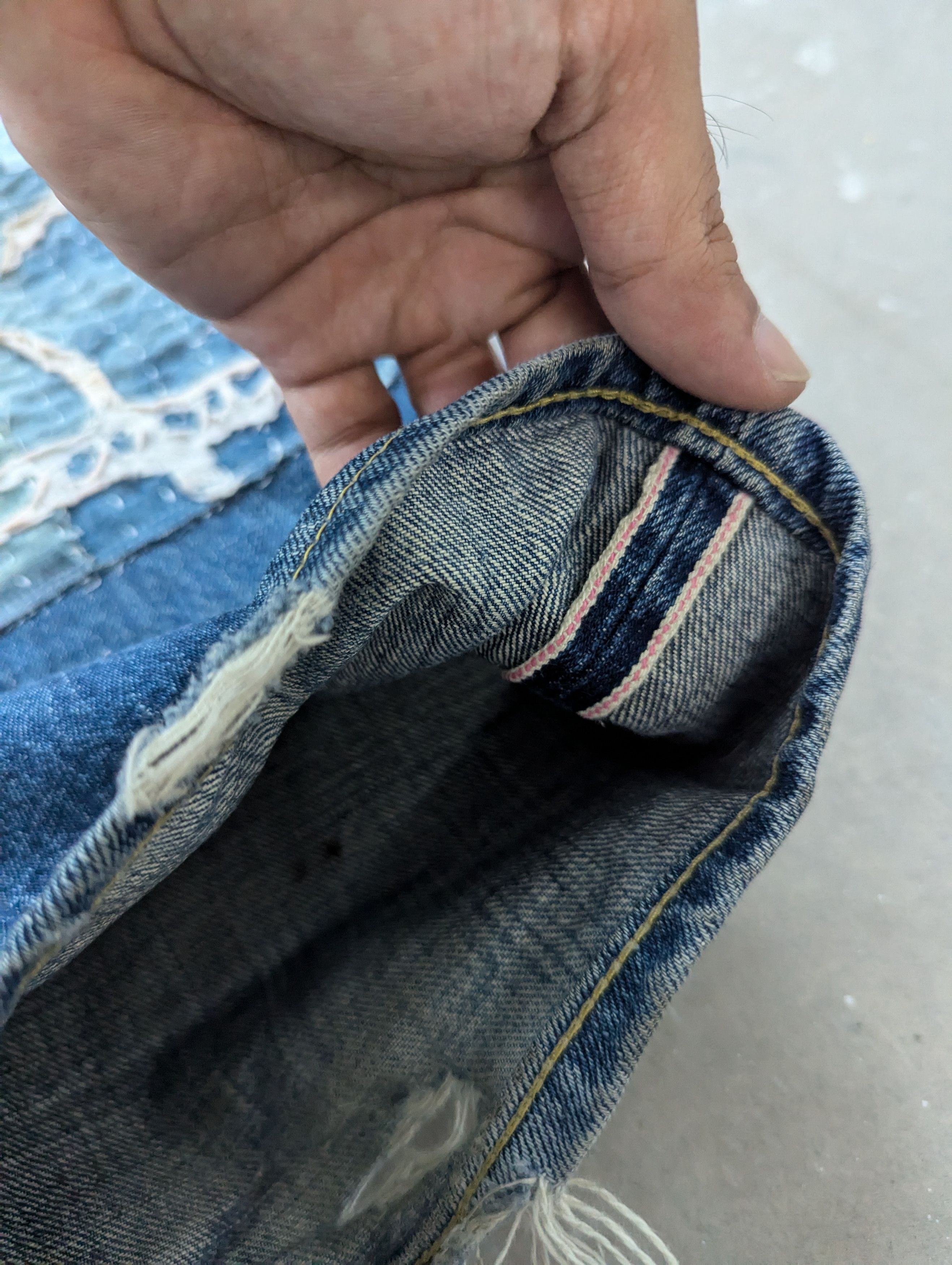 Japanese Brand × Sugar Cane OPEN ORDER 🔥 Vintage Sugar Cane Selvedge Distressed Denim Size US 32 / EU 48 - 17 Thumbnail