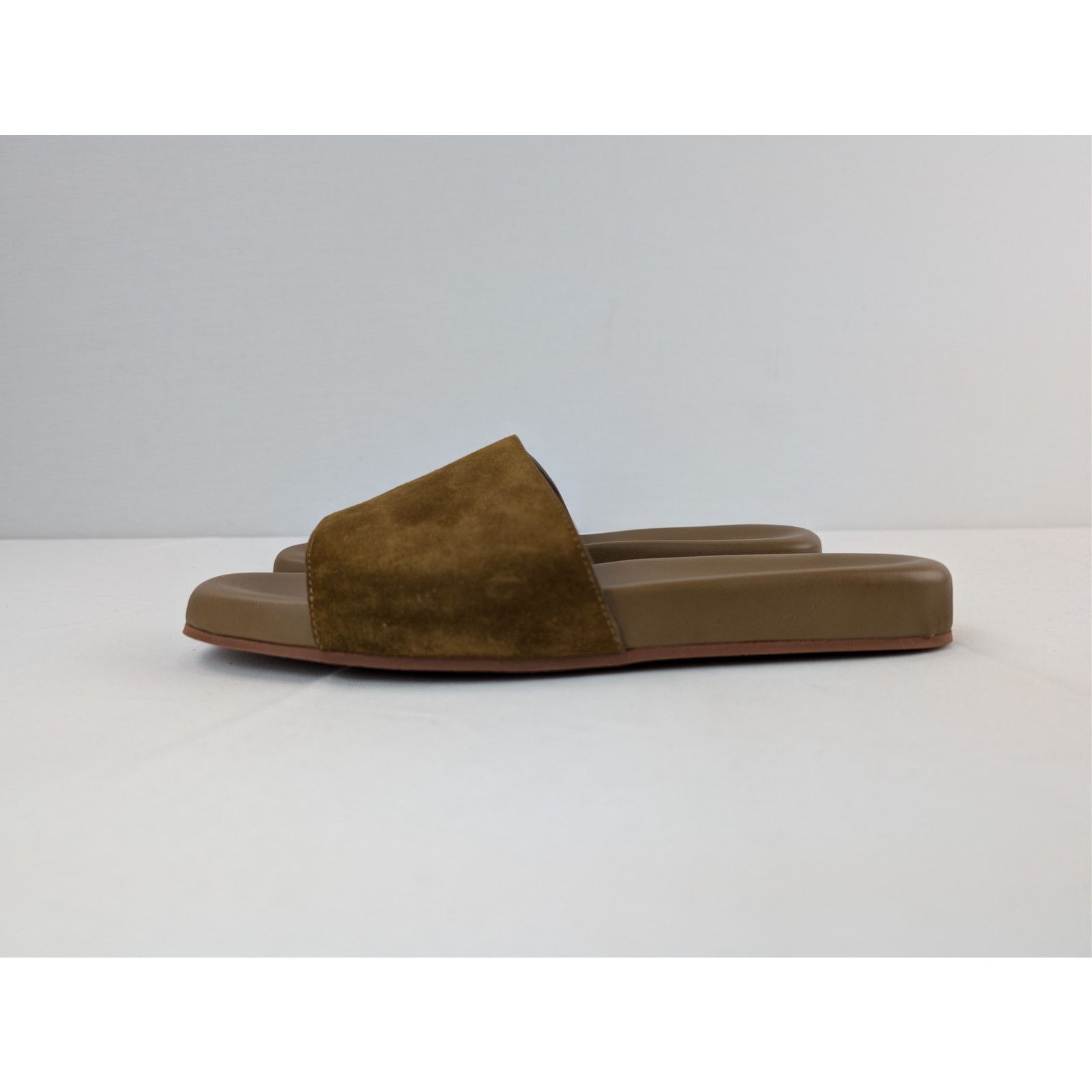 Loro Piana o1rshd1 Sea-Slide Walk Suede Slippers in Tan Size US 8 / EU 41 - 10 Thumbnail