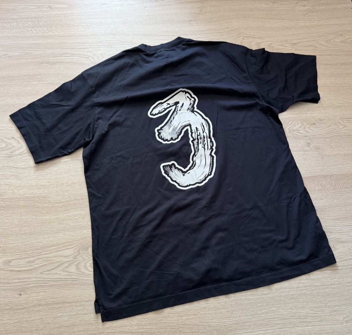 Y-3 Y-3 Yohji Yamamoto Baggy Japanese Black T-Shirt Size US L / EU 52-54 / 3 - 3 Thumbnail