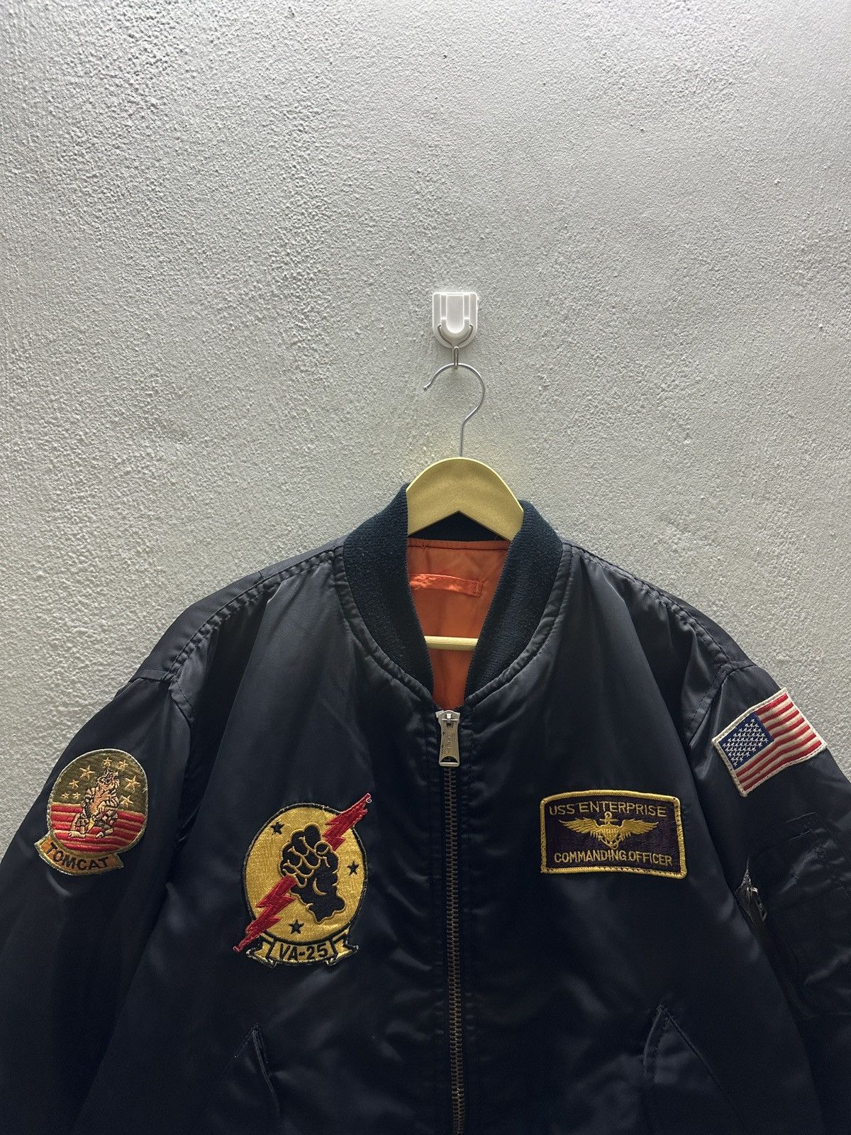 Vintage Vintage MA-1 Tomcat Flight Bomber Jacket Size US XL / EU 56 / 4 - 2 Thumbnail