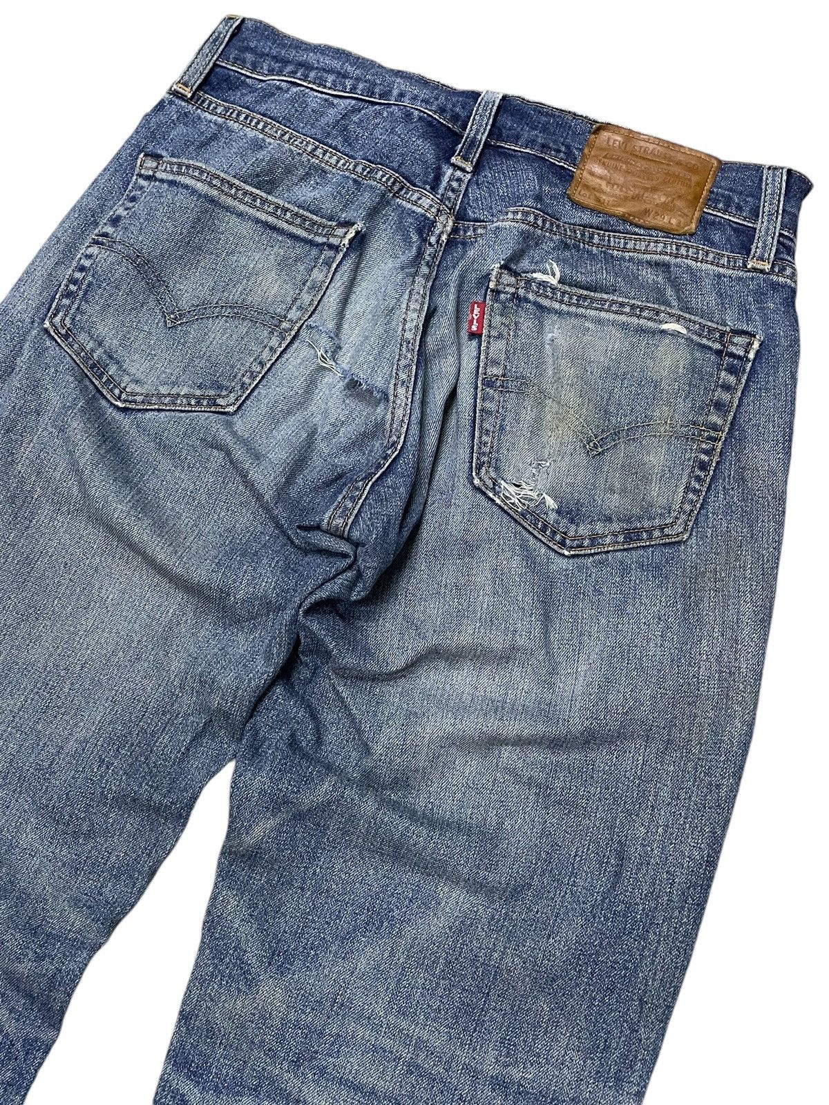 LVC × Levi's × Levi's Made & Crafted Vintage Levis Big E 511 Loose Tapered Leg Distressed Jeans Size US 30 / EU 46 - 12 Thumbnail