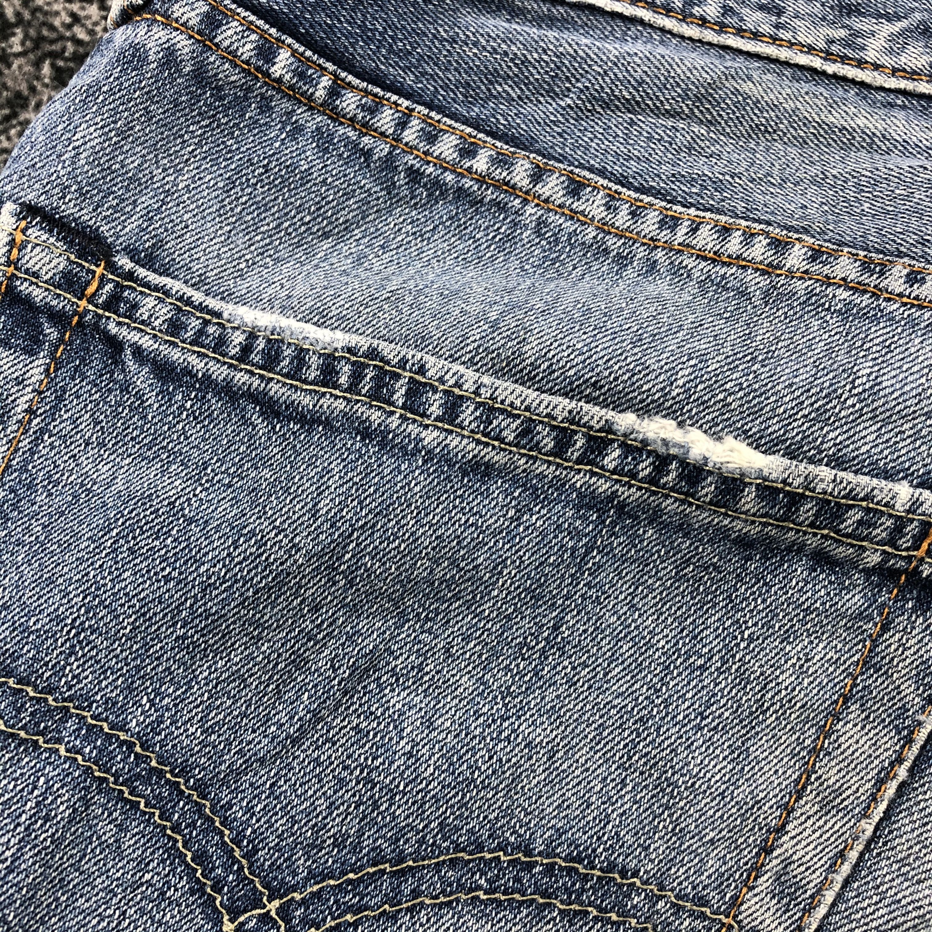 Levi's Vintage Levis 503 Jeans Distress Faded Blue Denim KJ957 Size US 34 / EU 50 - 10 Thumbnail