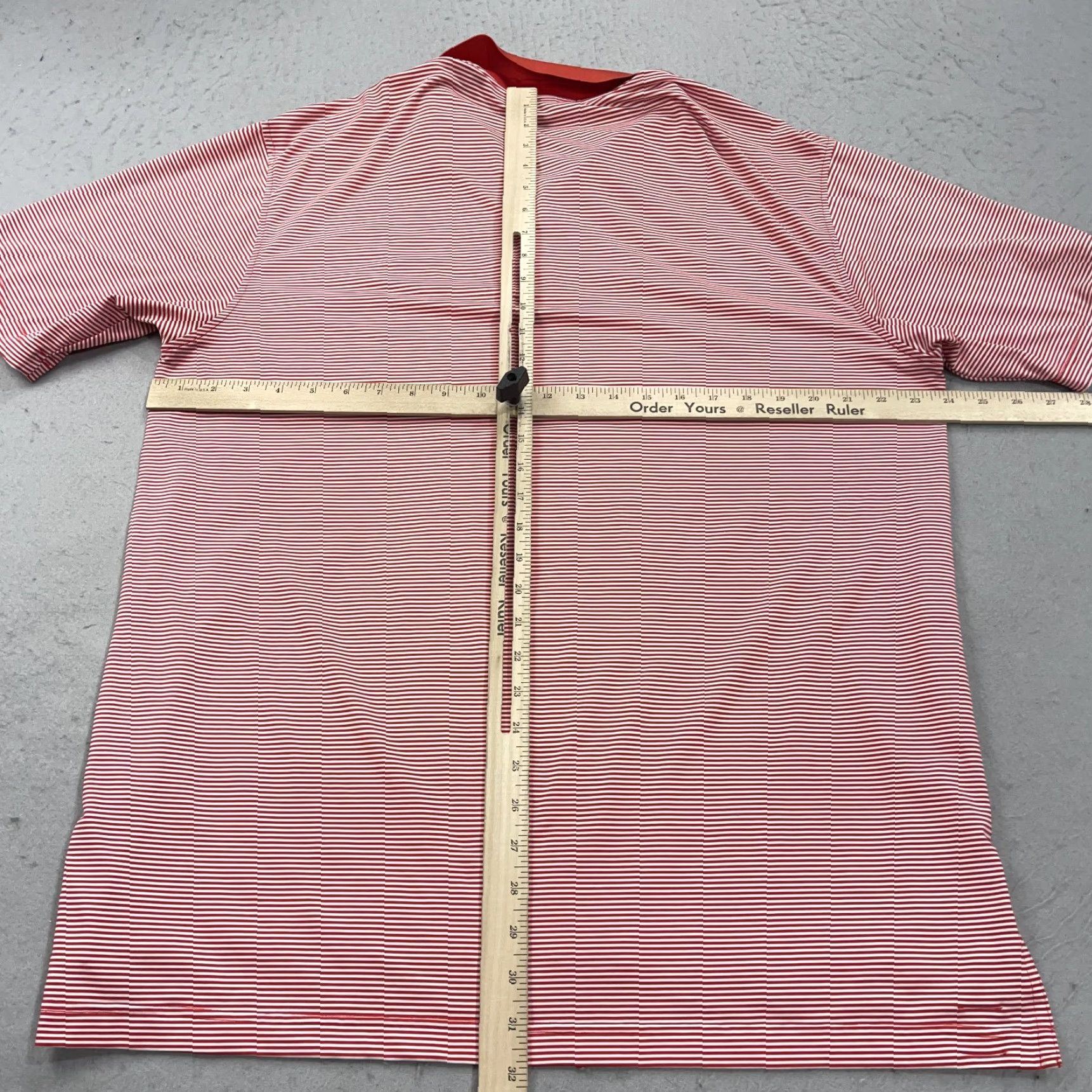 Peter Millar Peter Millar Golf Polo Shirt Mens L Red White Striped Summer Comfort Polo Size US L / EU 52-54 / 3 - 5 Thumbnail