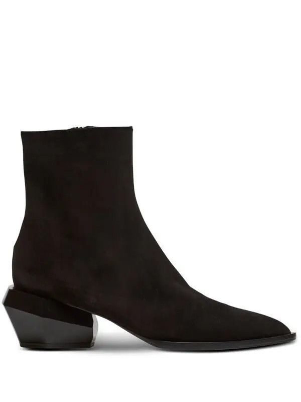Balmain o1s1wg111225 Billy Suede Ankle Boots in Black Size US 8 / EU 41 - 1 Thumbnail