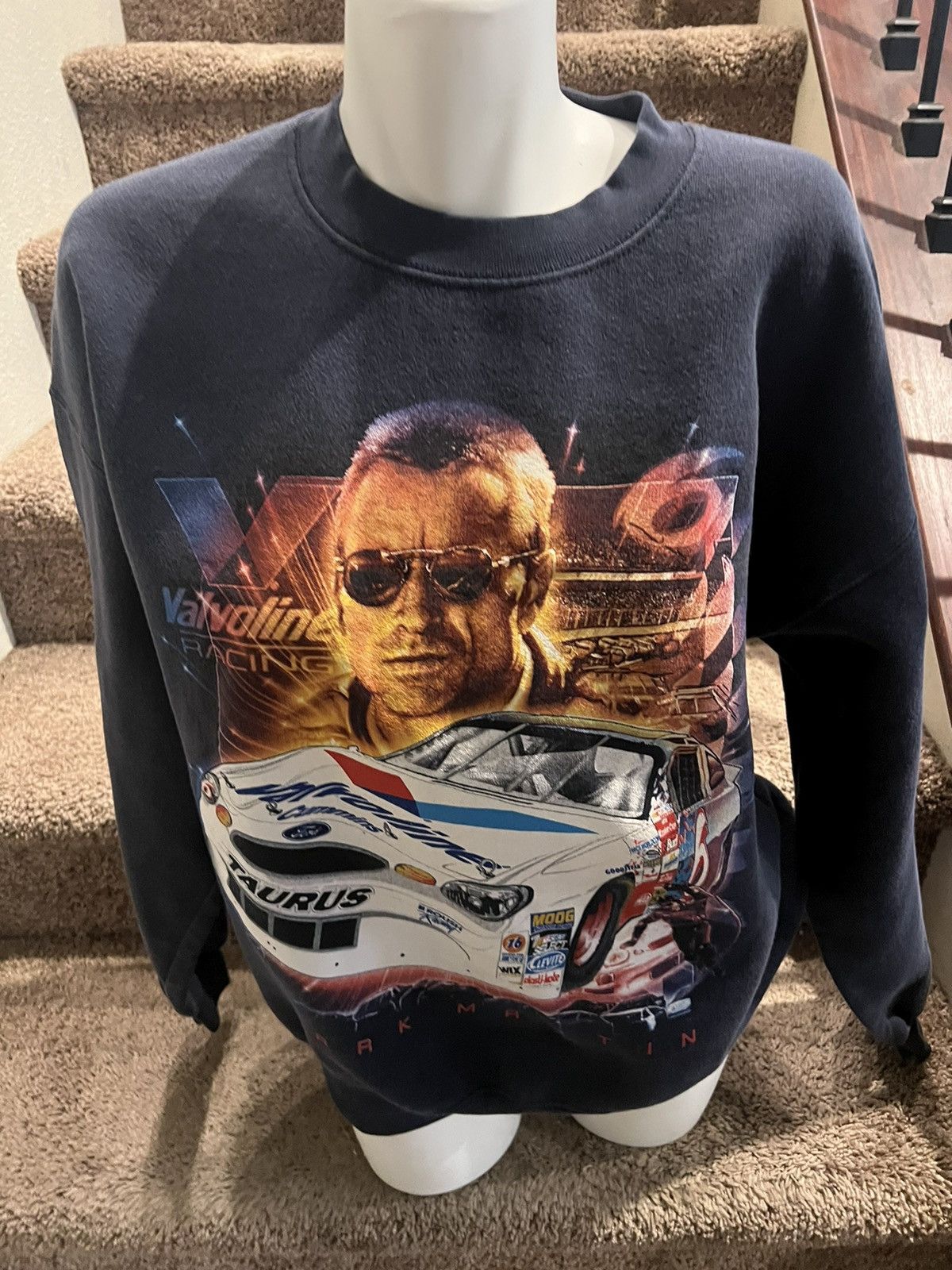 Chase Authentics × NASCAR × Vintage Vintage NASCAR Crewneck (Mark Martin) Size US L / EU 52-54 / 3 - 1 Thumbnail