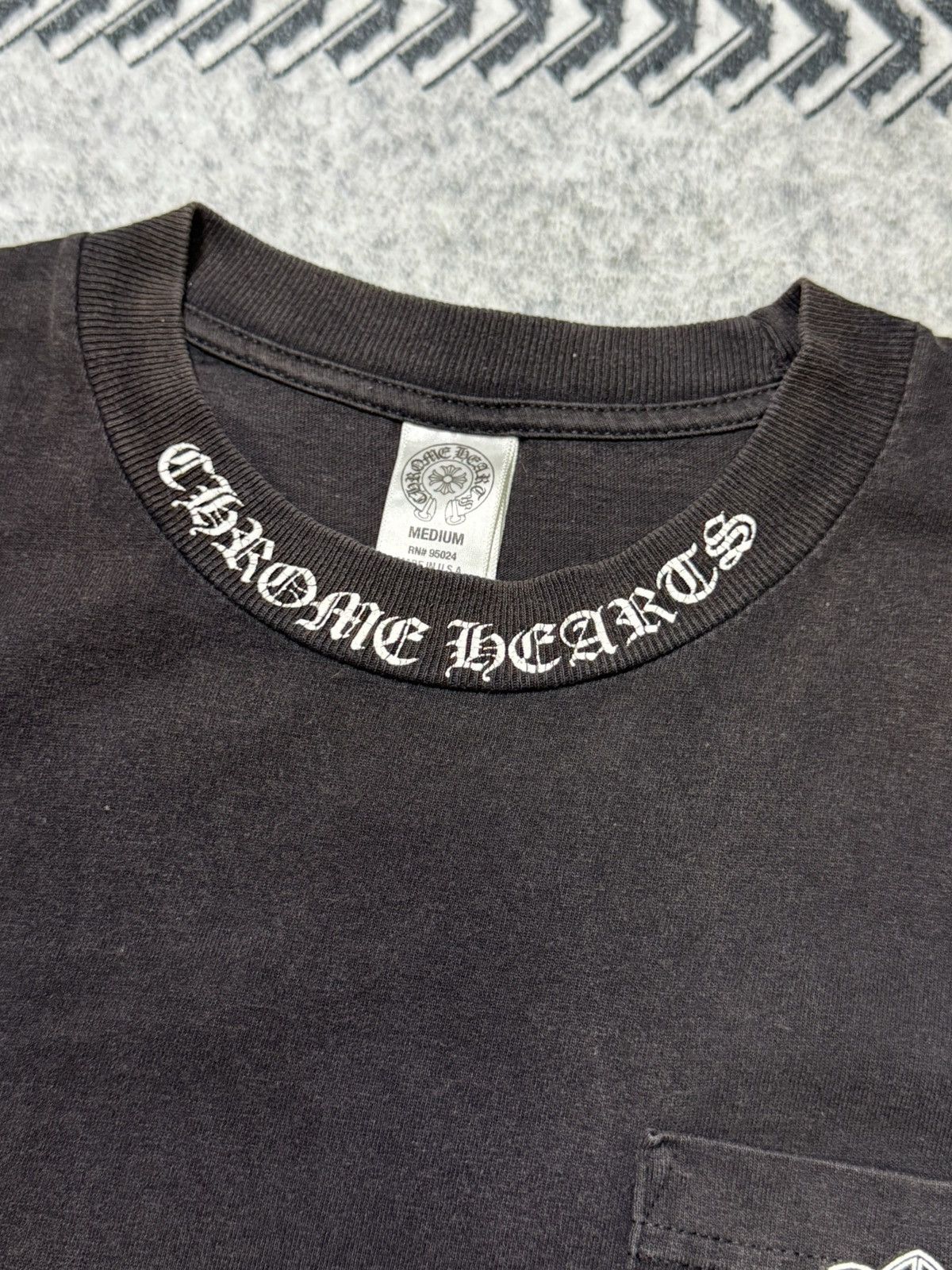 Chrome Hearts RARE! 2010s DOUBLE CROSS NECK PRINT Size US M / EU 48-50 / 2 - 12 Thumbnail