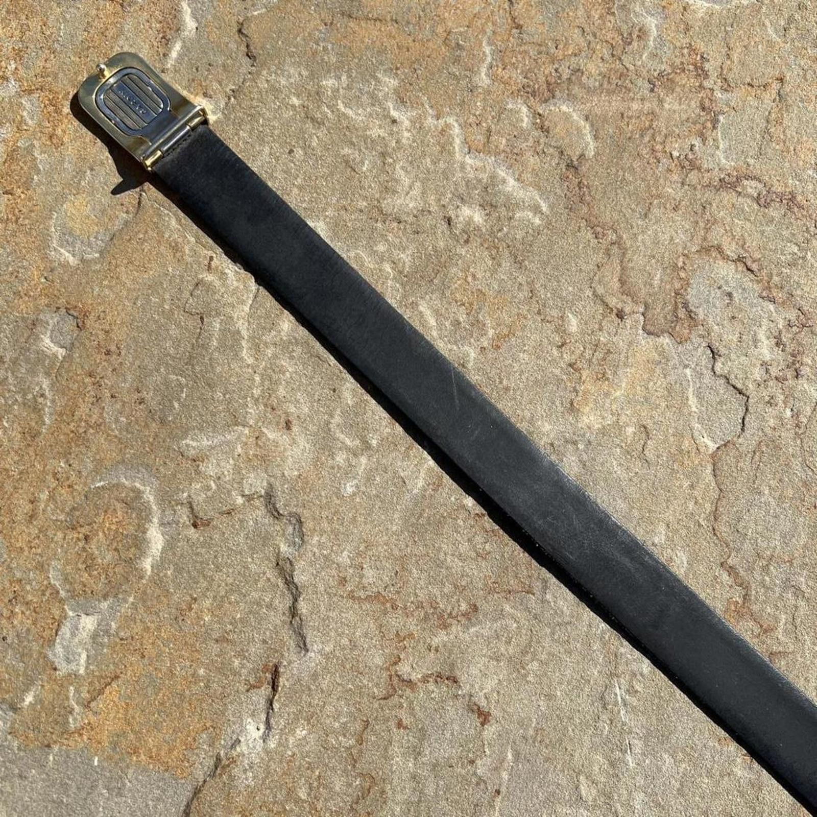 Pierre Cardin Vintage 90s Reversible Leather Belt “Cut to length fit” Size ONE SIZE - 6 Thumbnail