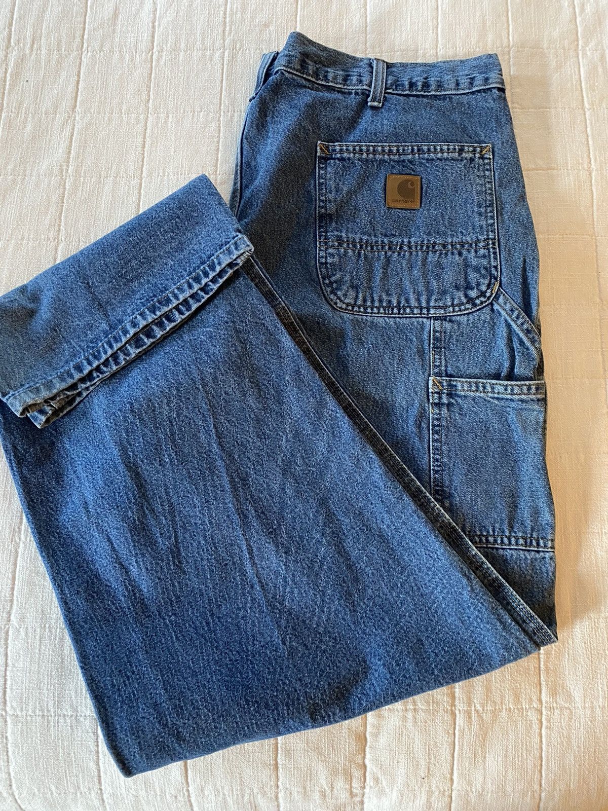 Carhartt × Dickies × Vintage Carhartt dungarees jeans 40-34 Size US 40 / EU 56 - 1 Thumbnail