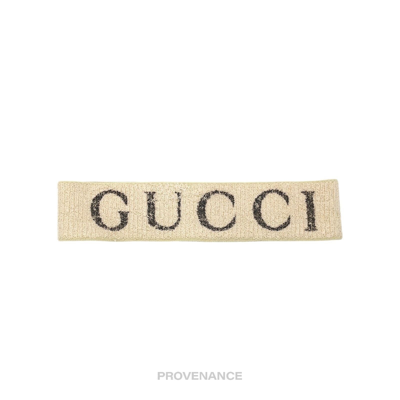 Gucci 🔴 Gucci Logo Headband - Off-White Size ONE SIZE - 1 Thumbnail