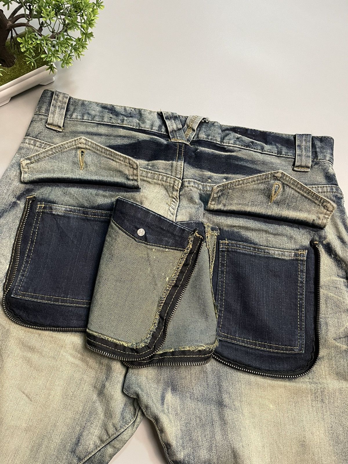 PPFM PPFM Padded Pocket Curved Leg Denim Size US 32 / EU 48 - 18 Thumbnail