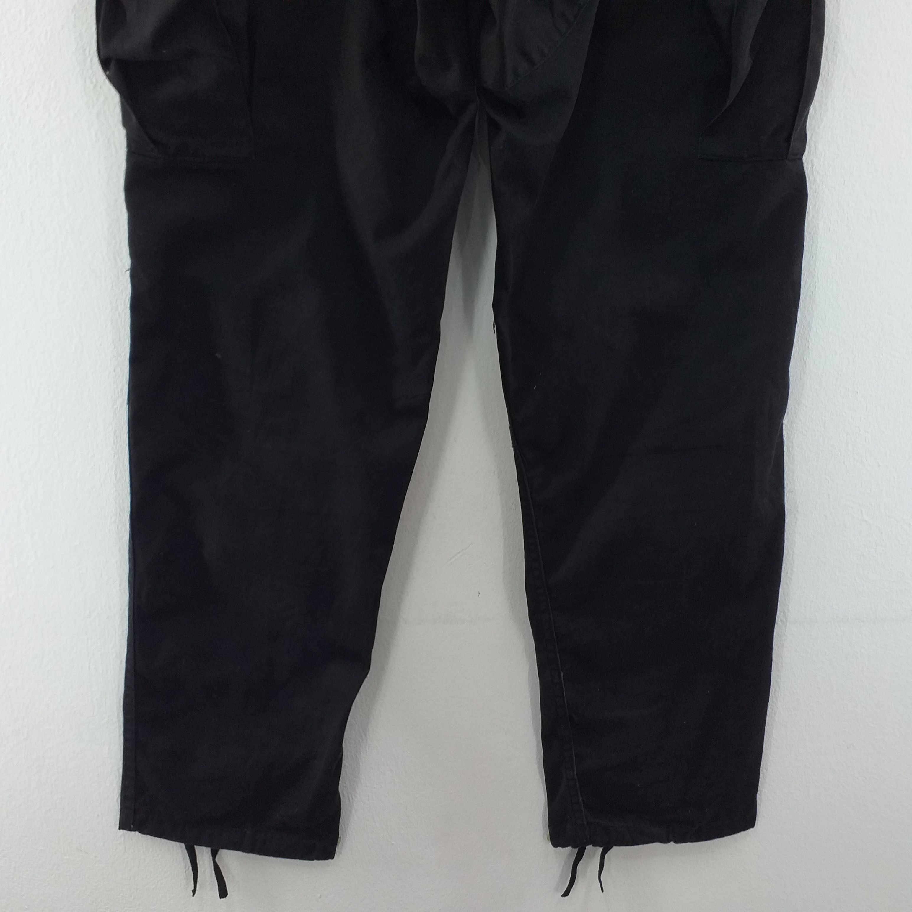 Japanese Brand Black Cargo Multi Pocket Pants -CP052 Size US 31 - 5 Thumbnail