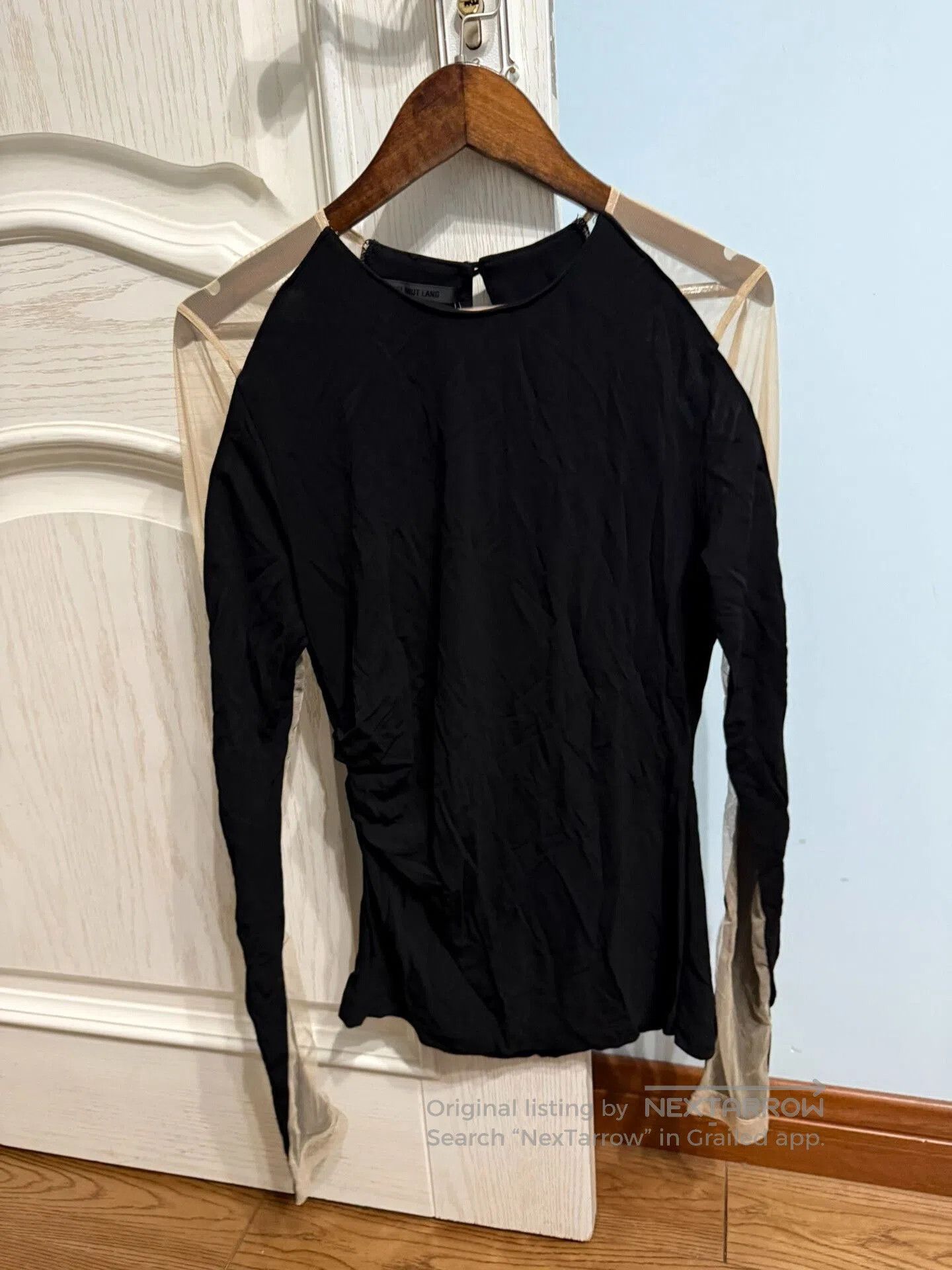 Helmut Lang Helmut Lang Sheer Panel Top. Size S / US 4 / IT 40 - 1 Thumbnail