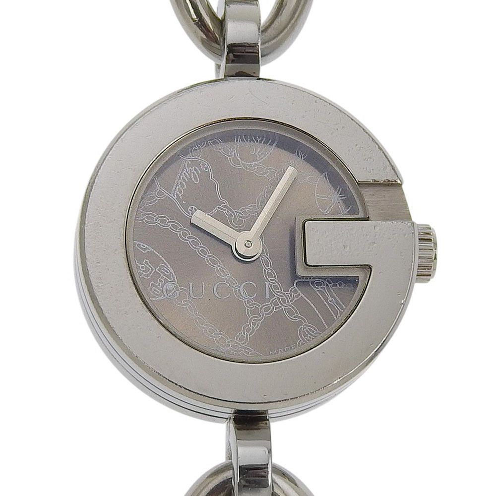 Gucci Gucci Gucci G Charm Stainless Steel Watch Metal Quartz 107 DUTY FREE for USA Size ONE SIZE - 1 Thumbnail
