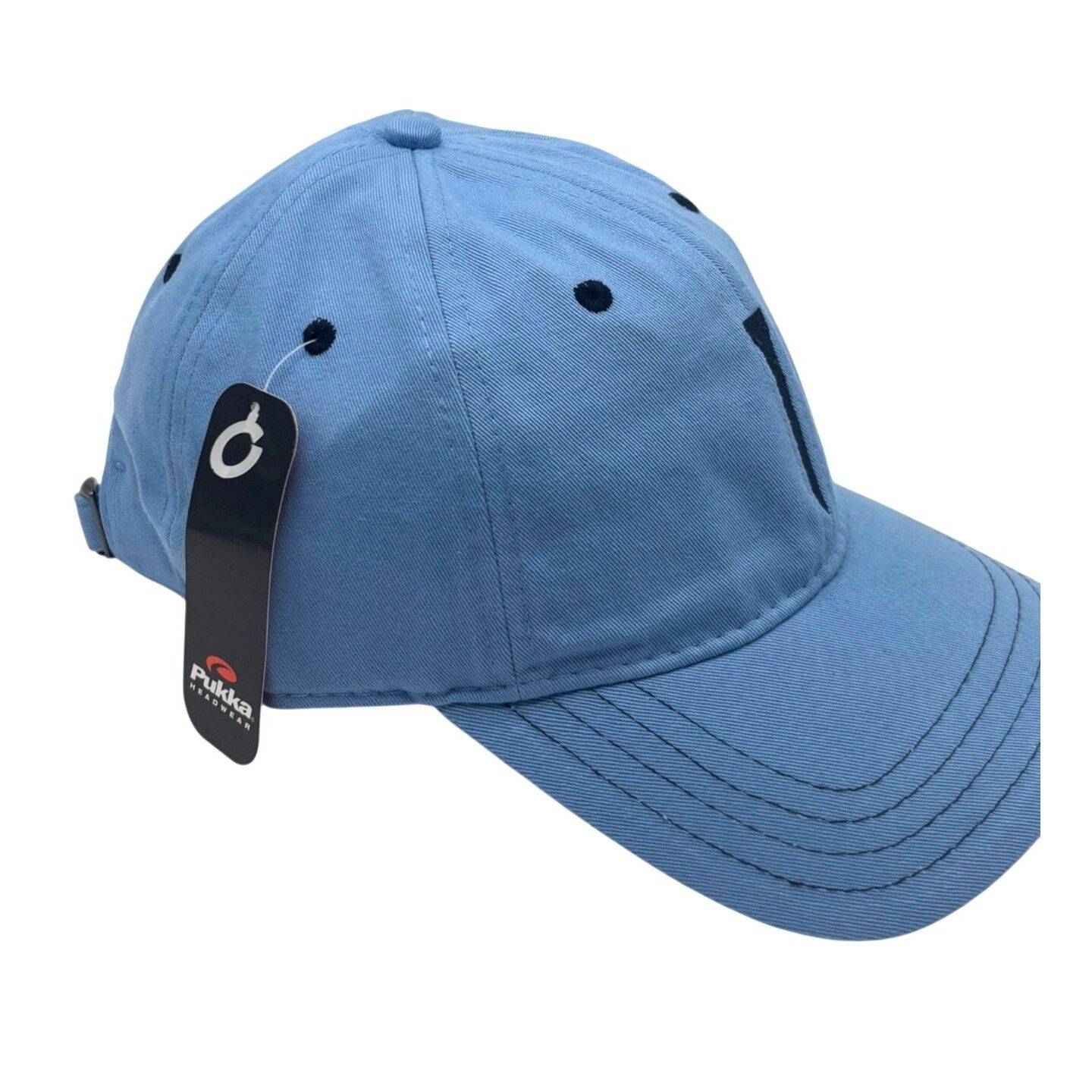 Other Pukka Men’s Tee-Embroidered Cotton Twill Golf Cap, Blue, OS Size ONE SIZE - 3 Thumbnail