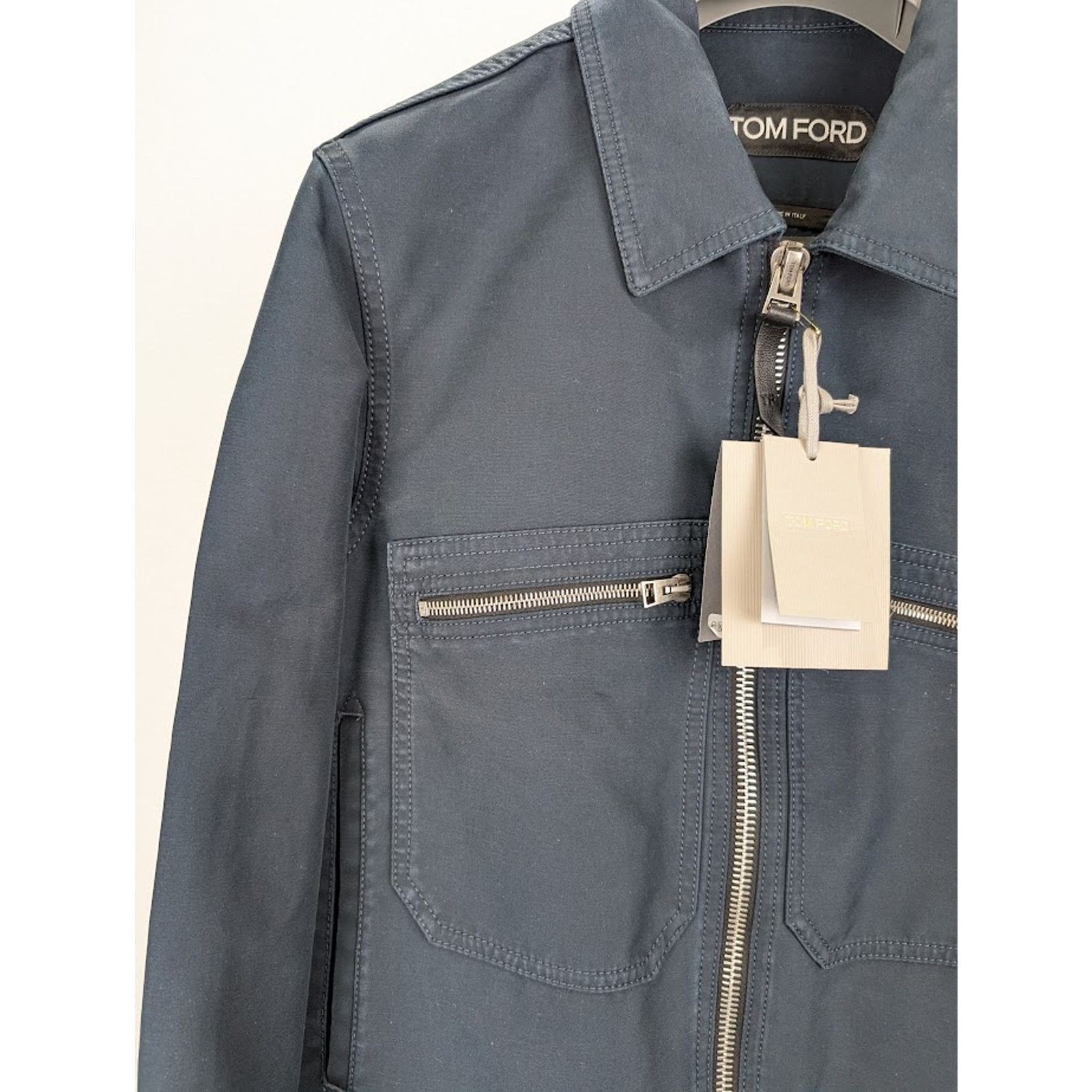 Tom Ford o1rshd1 Outerwear Blouson Jacket in Petrol Size US XL / EU 56 / 4 - 4 Thumbnail