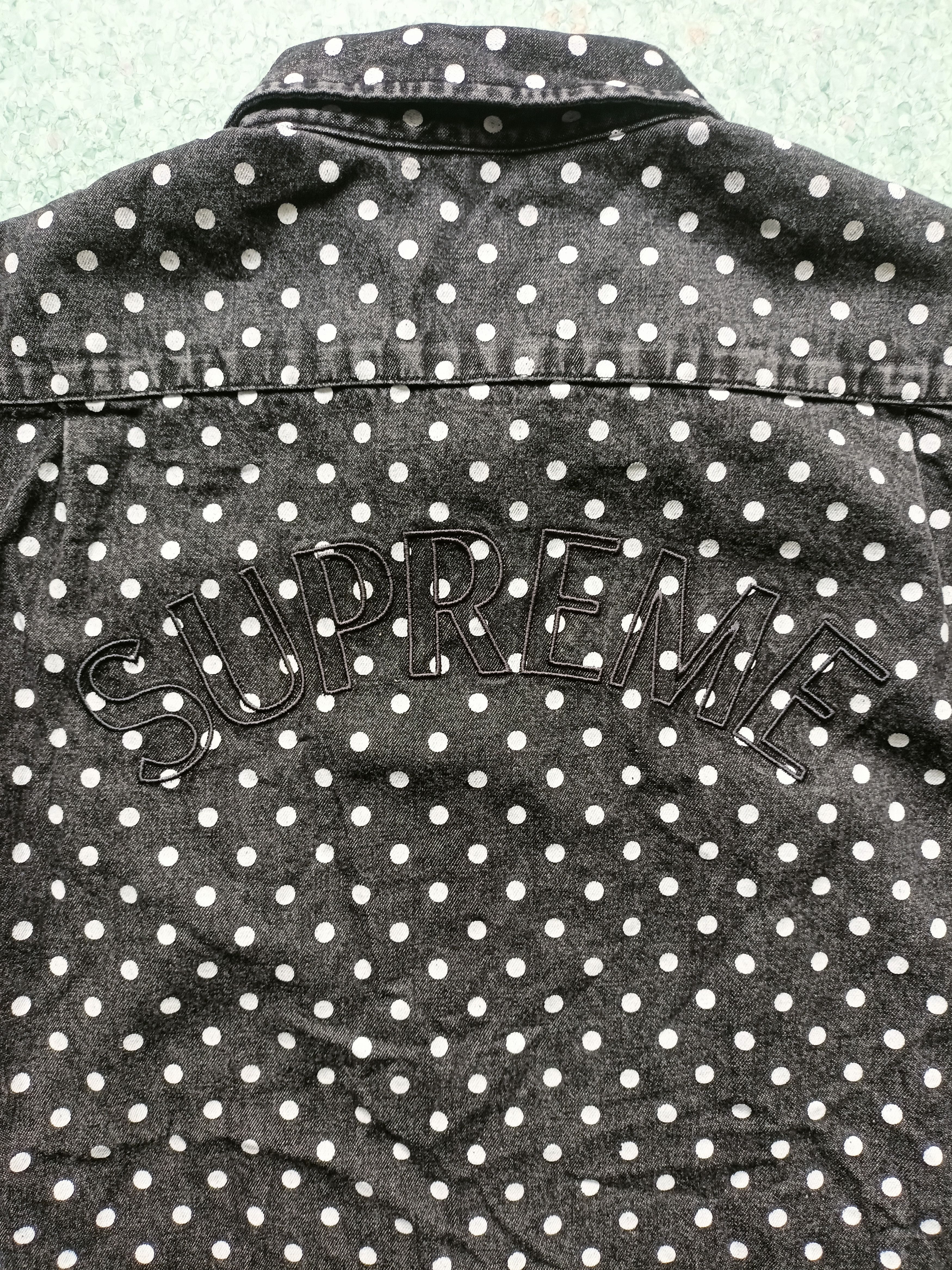 Supreme Supreme Polka Dot Denim Shirt Size US M / EU 48-50 / 2 - 6 Thumbnail